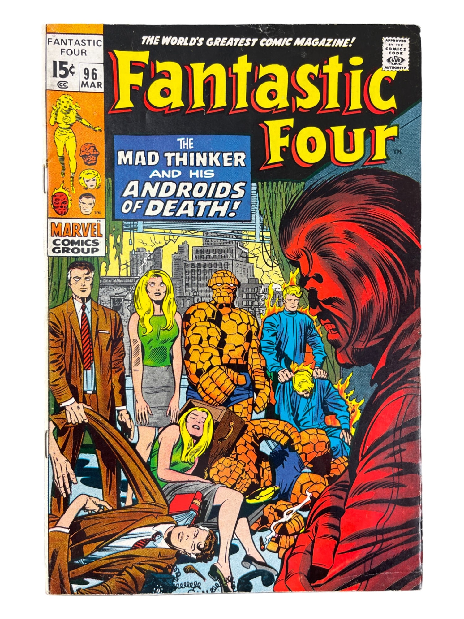 Fantastic Four #96 Stan Lee Story Jack Kirby Cover 1970 Marvel Comic Book (1 of 6)