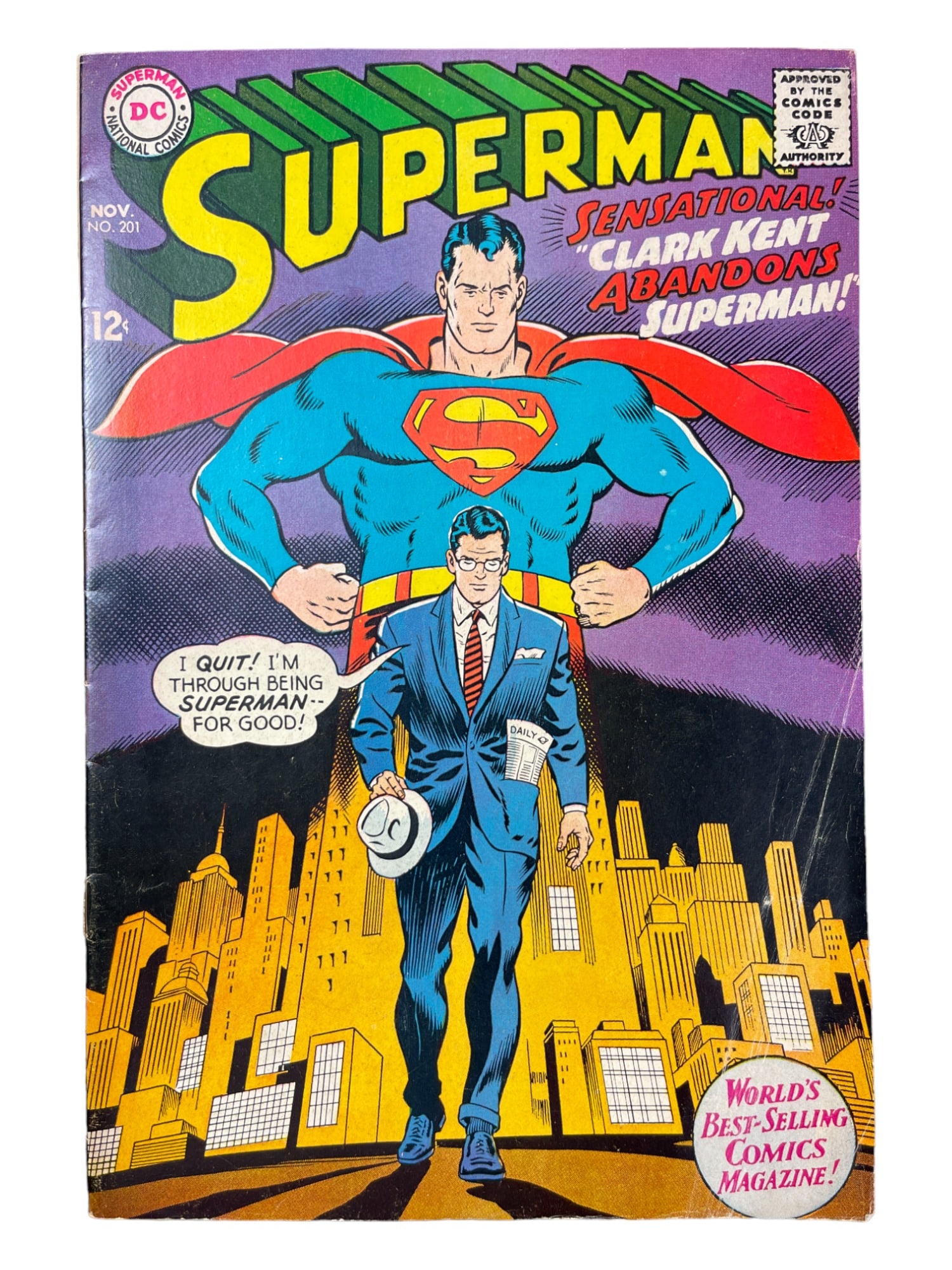Superman #201 DC Comics 1967 Comic Book (1 of 7)