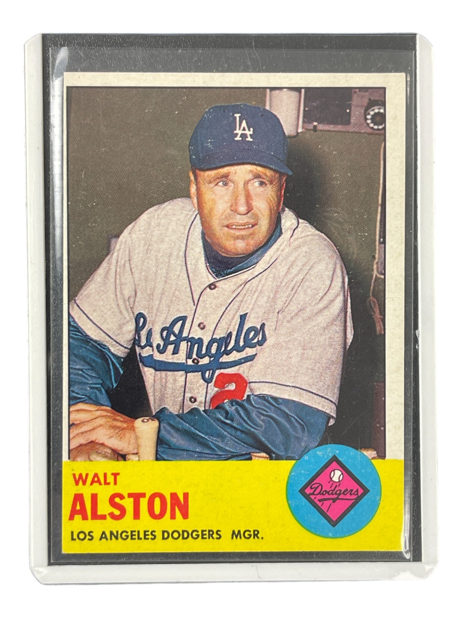 1963 Topps Walt Alston Dodgers Manager Trading Card (1 of 3)