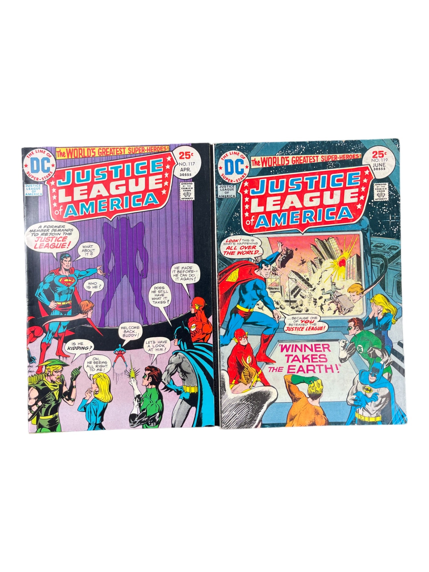 Justice League #117 & #119 DC Comic Book Lot (1 of 8)