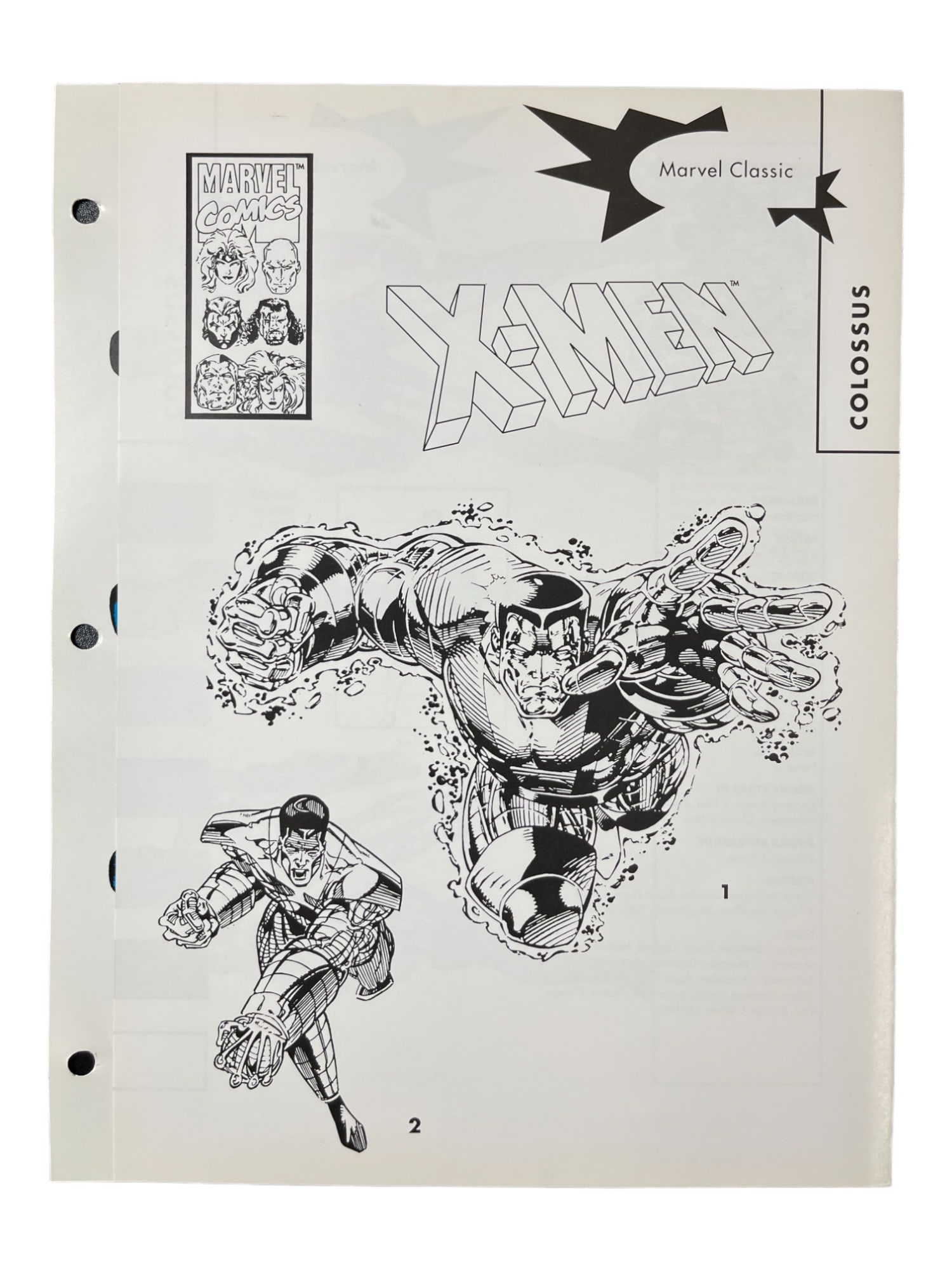 X-Men Colossus Marvel Comics Character Design and Bio Printers Proof (1 of 9)