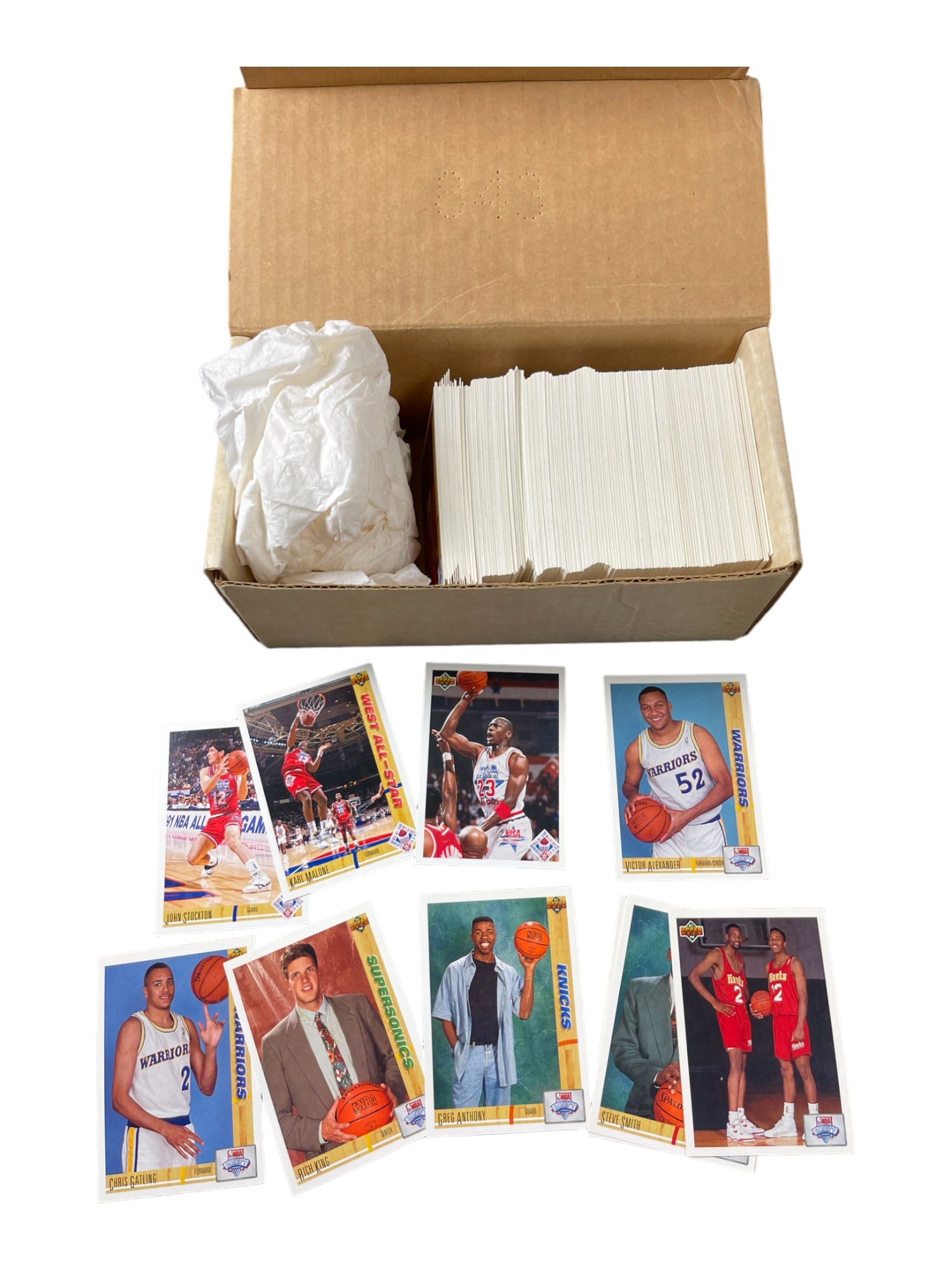 1991-92 Upper Deck All-Star Checklist Full Set NBA Trading Cards (1 of 5)
