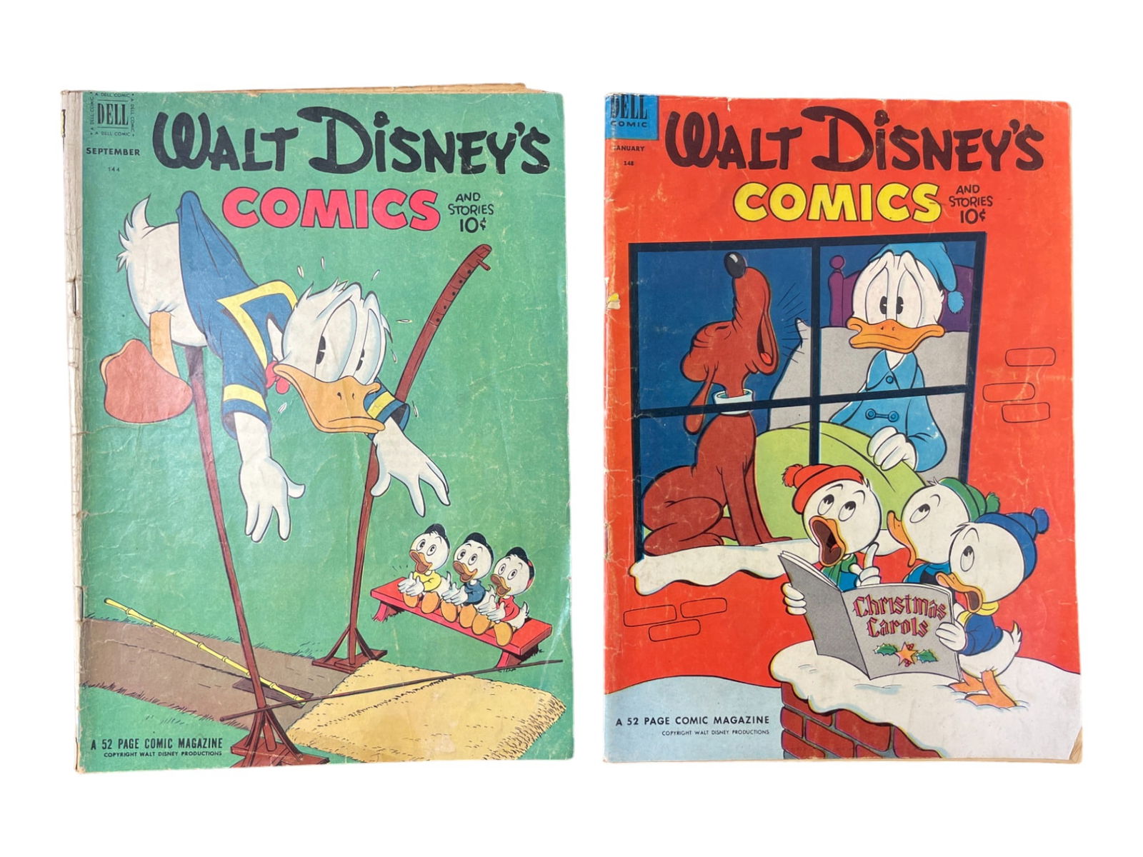 Walt Disney Comics and Stories #144 & #148 Vintage Comic Book Lot (1 of 6)