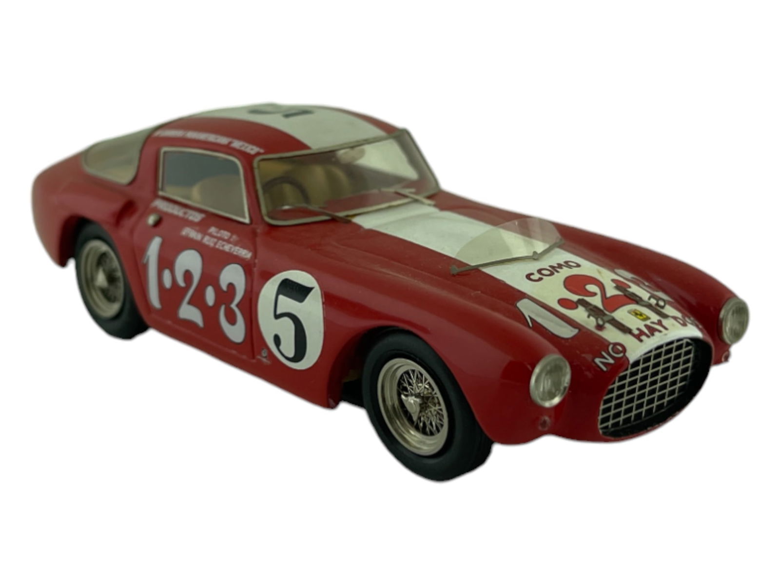 Vintage Model Car 1:43 Red Ferrari 250 M.M. 1953 Modello by B.B.R. - Italy (1 of 5)