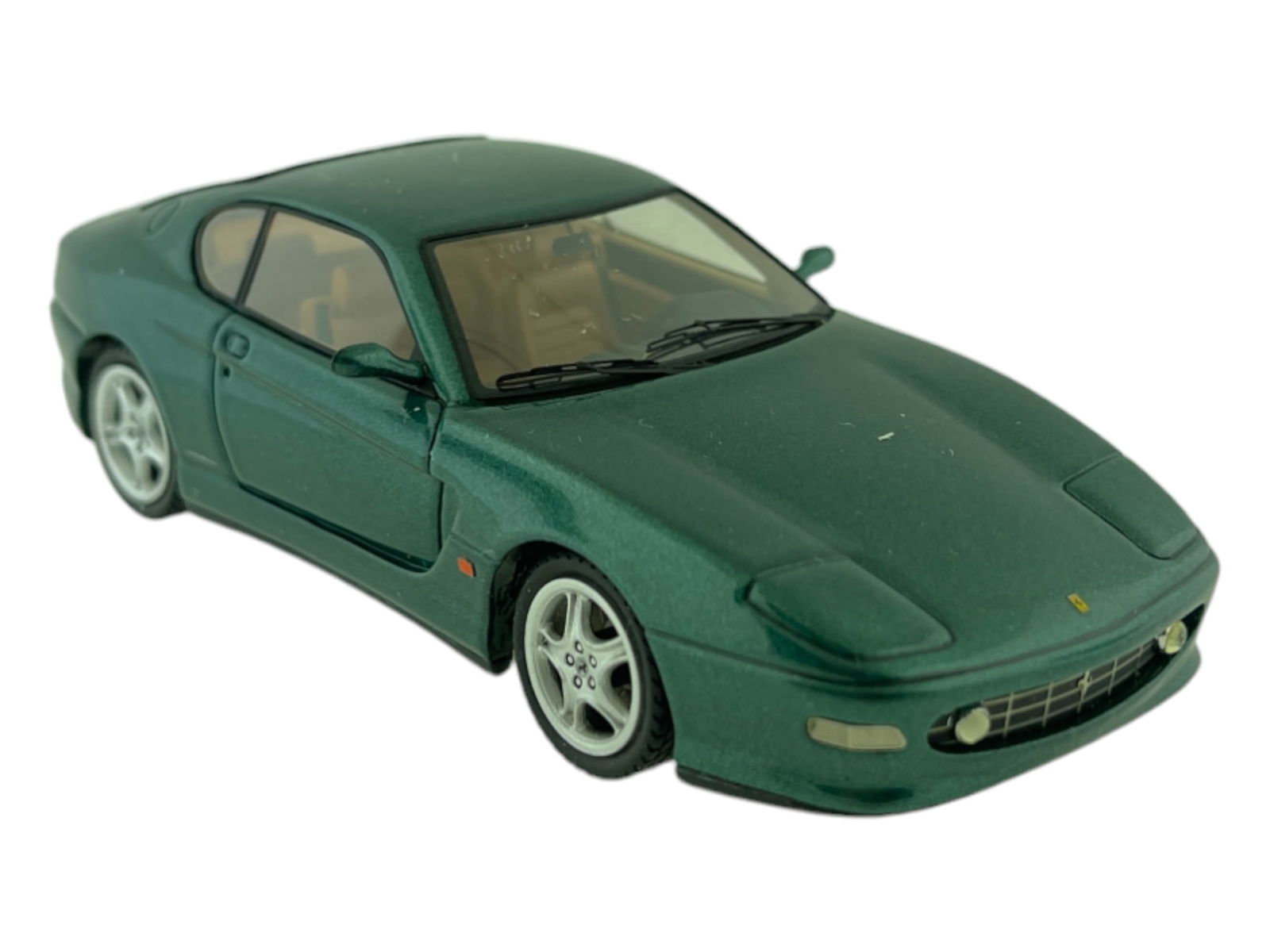 Vintage Model Car 1:43 Green Ferrari 456 M 1998 BBR - Italy (1 of 5)