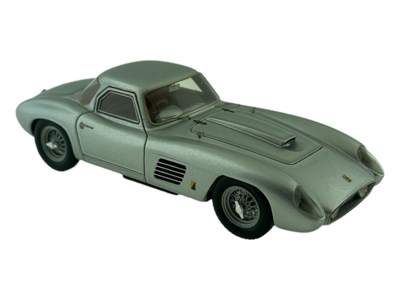 Vintage Model Car 1:43 Silver Ferrari 375 MM Roberto Rossellini BBR Italy (1 of 5)