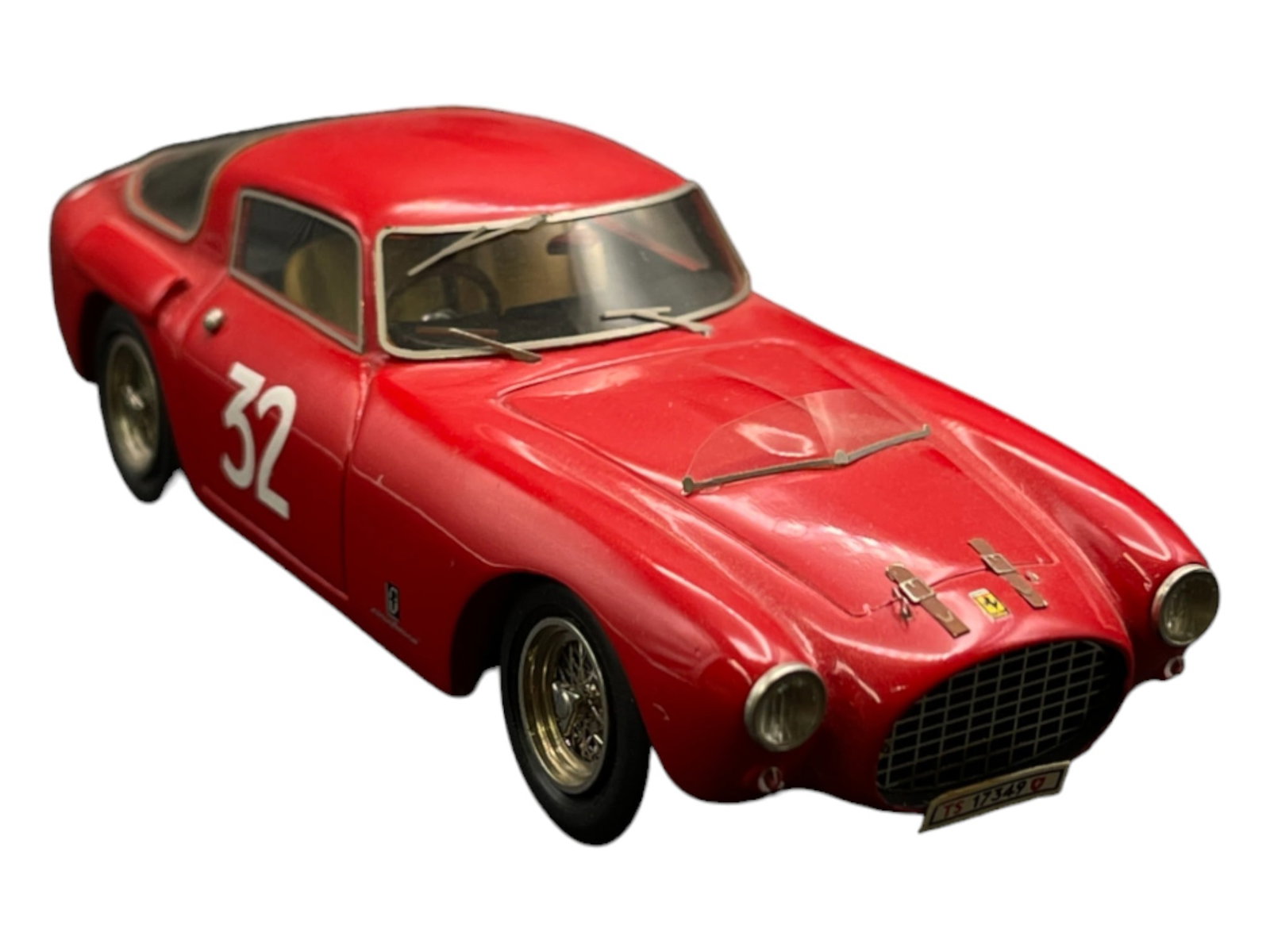 Vintage Model Car 1:43 Red 32 Ferrari 250 MM '53 - BBR: Vintage Model Car 1:43 Red 32 Ferrari 250 MM '53 - BBR