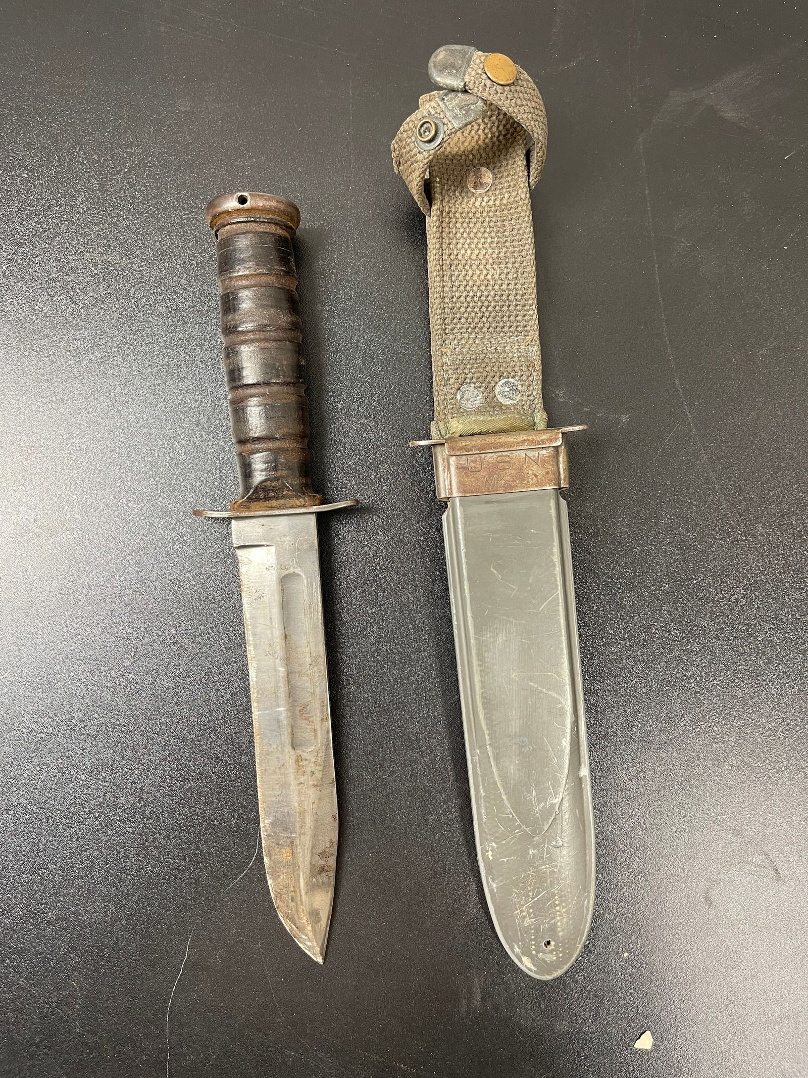 Ww2 Usn Mark.2 Camillus Bm Co. Vp Nord 6581 Fighting Knife