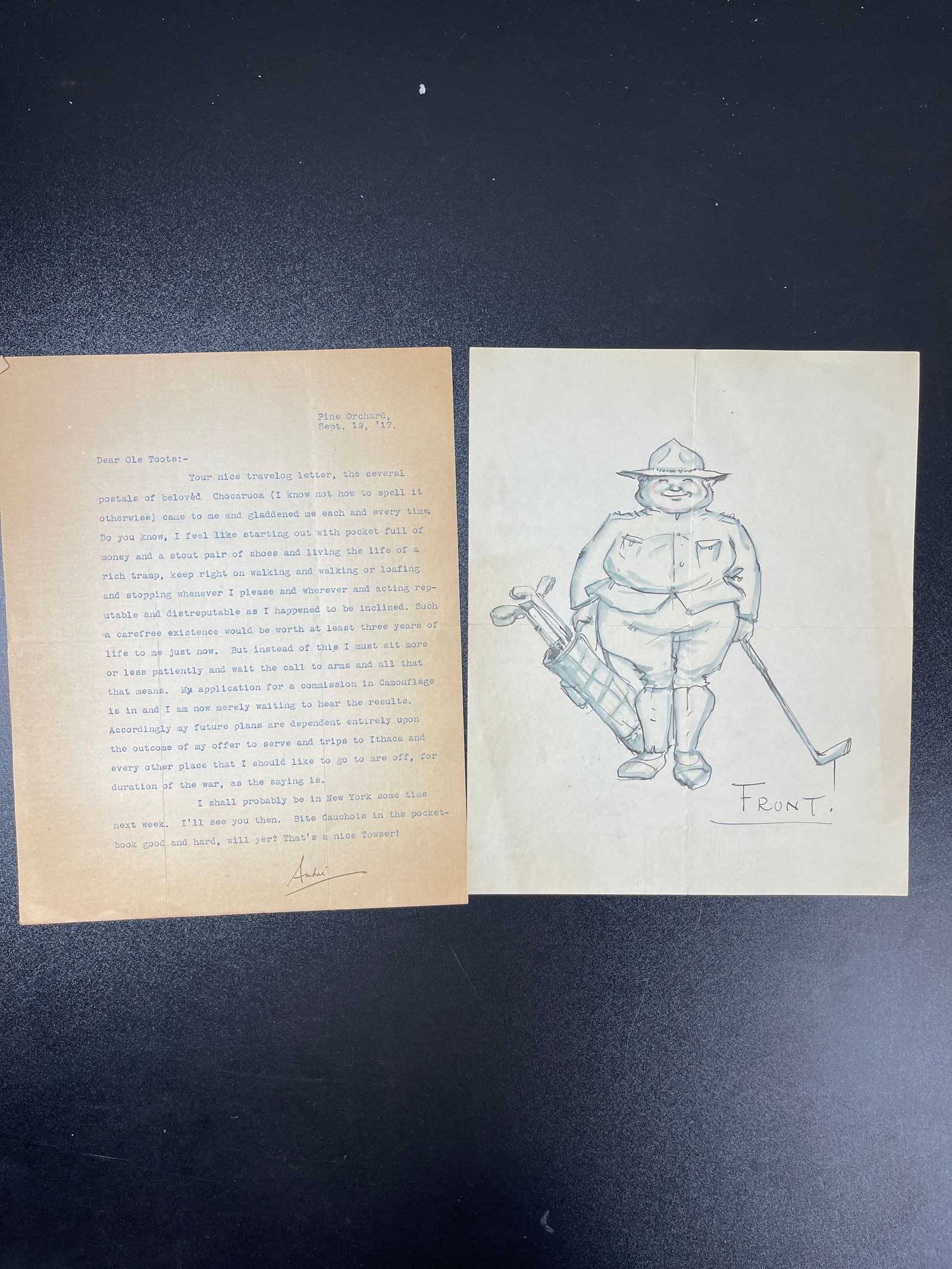 J. Andre Smith Signed Drawing and Letter Original Artwork (1 of 8)