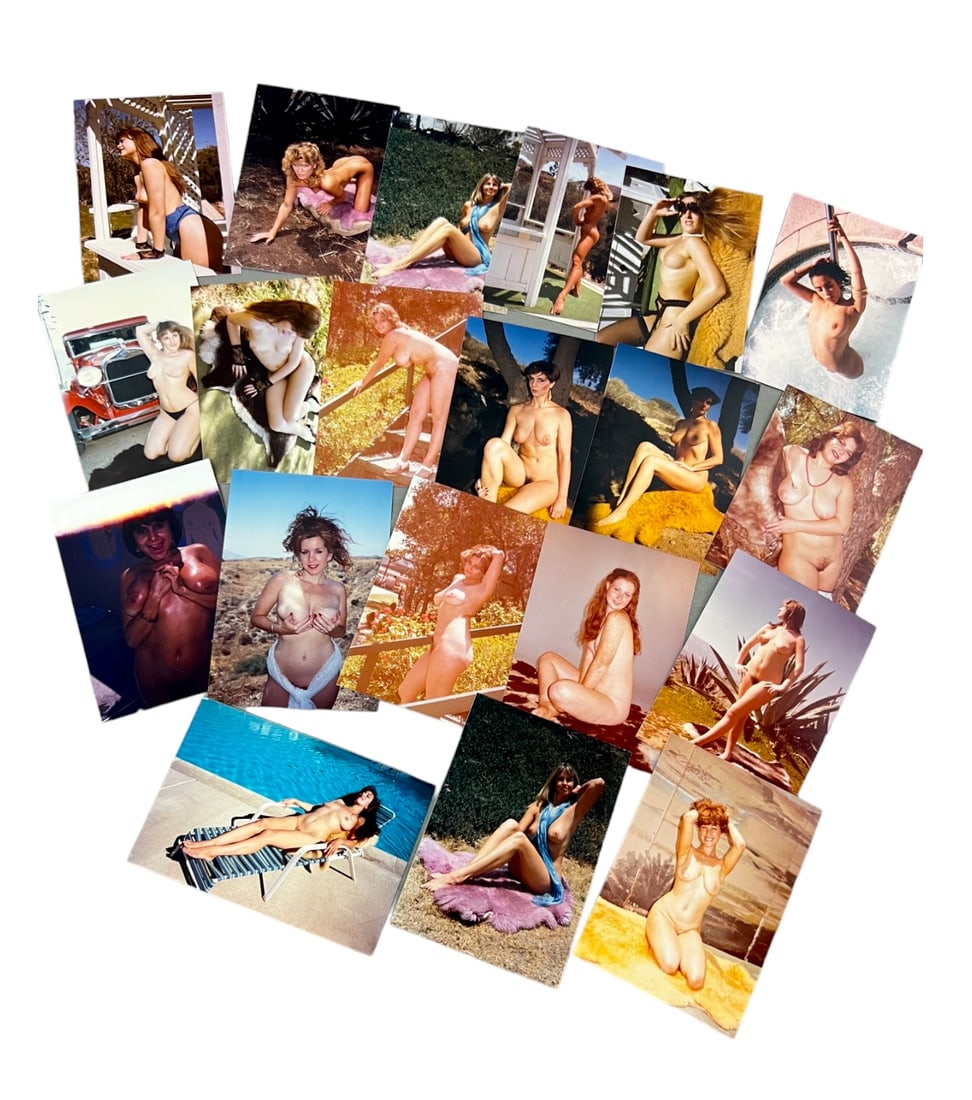 Vintage Pin Up Nude Female Model Photograph Collection Lot: Vintage Pin Up Nude Female Model Photograph Collection Lot of 20. Approximate size of each photo is 5" x 3.5", we believe these photos are from a nudist colony. Some of the images might have been publ
