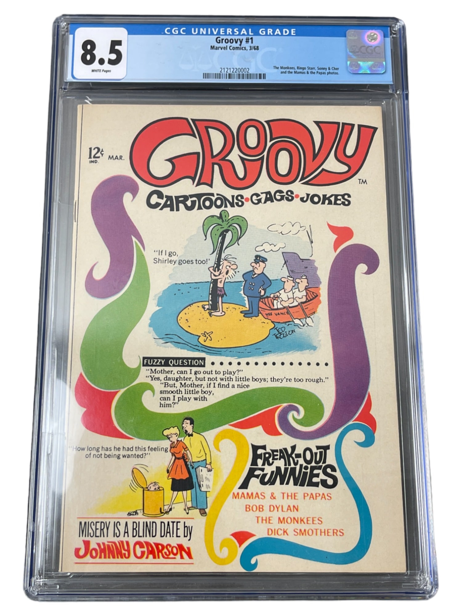 Groovy #1 Marvel Comics CGC 8.5 Comic Book (1 of 3)