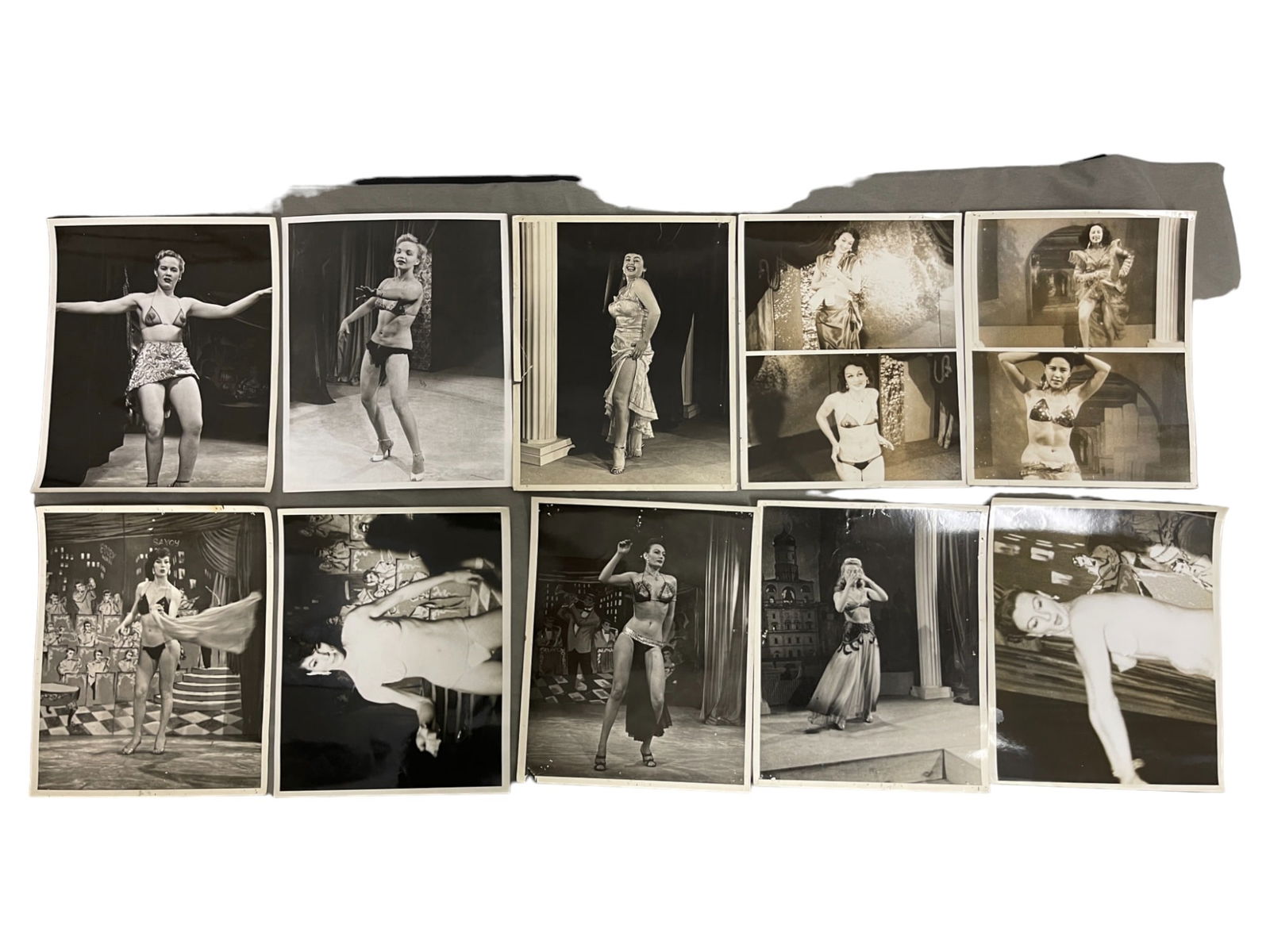 Vintage 1950'S Original Burlesque Nude Pin Up Model Risque 8x10 Black And White Photographs: Vintage 1950's Original Burlesque Nude Pin Up Model Risque 8x10 Black and White Photographs. 10 Photos.