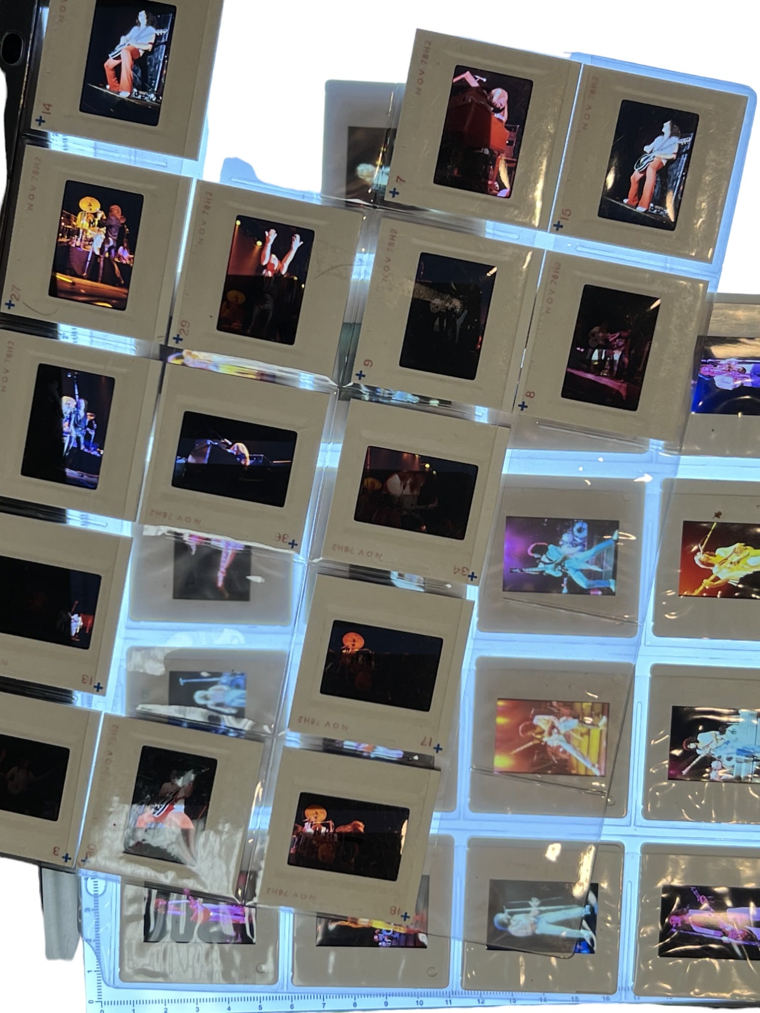 Vintage 35MM Color Slide Photo Negative Collection Rock Concert Band (1 of 12)