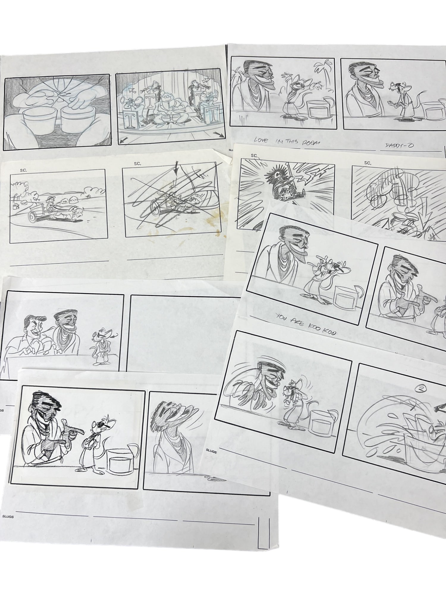 Vintage Original Warner Bros Animaniacs Storyboard Art Drawing Animation Collection: Vintage Original Warner Bros Animaniacs Storyboard Art Drawing Animation Collection