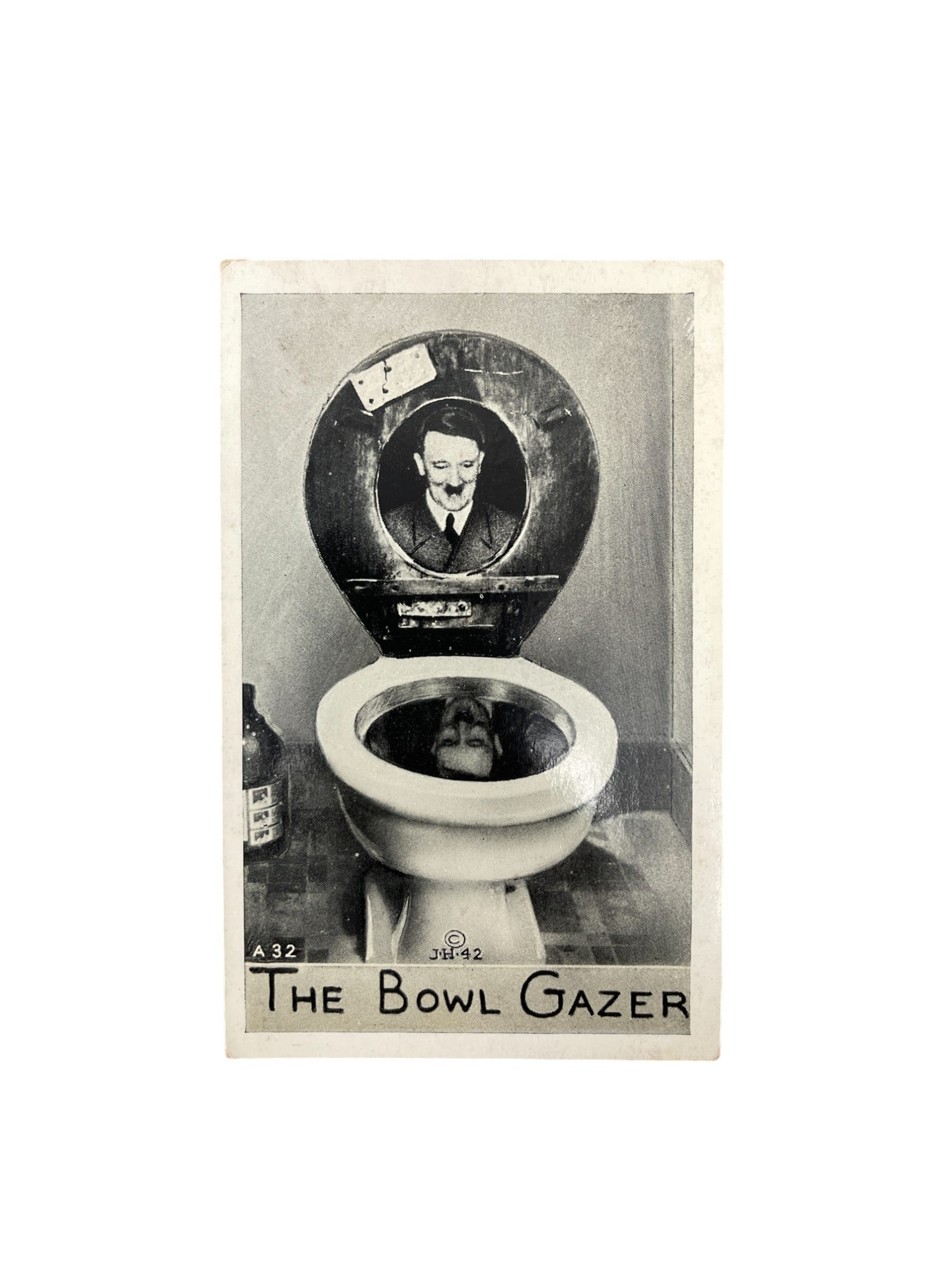 WW2 Original German "The Bowl Gazer" Propoganda Postcard (1 of 2)