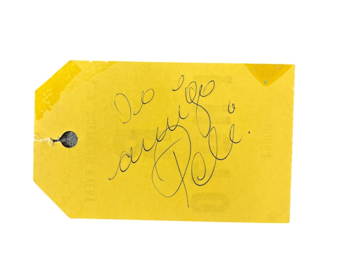 PELE Signed Autograph LA Coliseum Card Soccer (1 of 3)