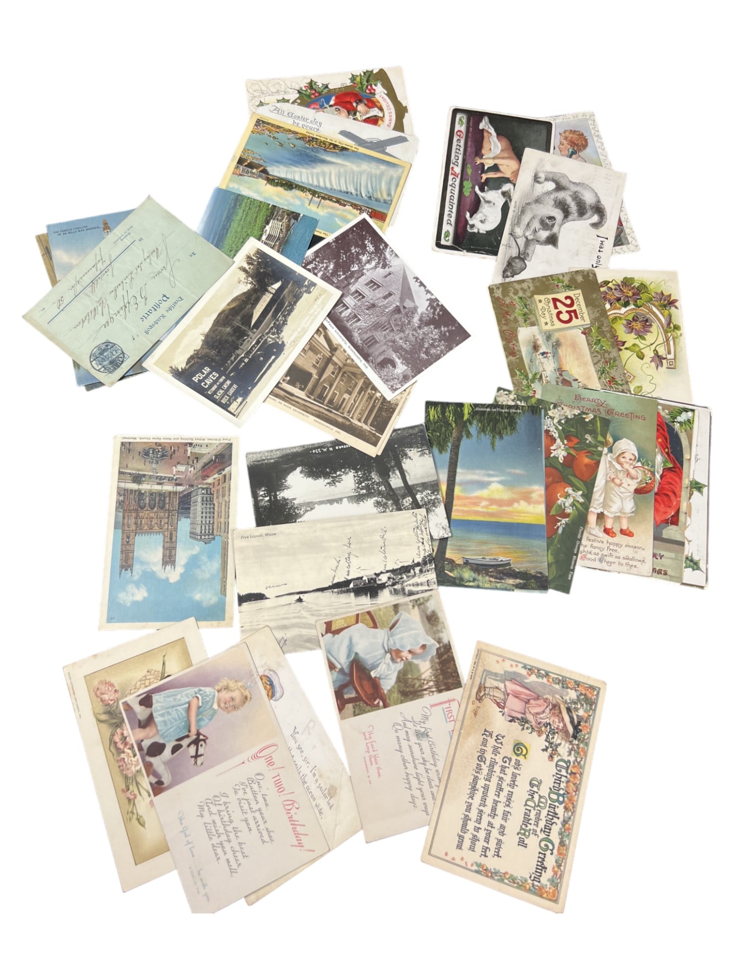Vintage antique postcard stamp collection large lot 30 (1 of 11)