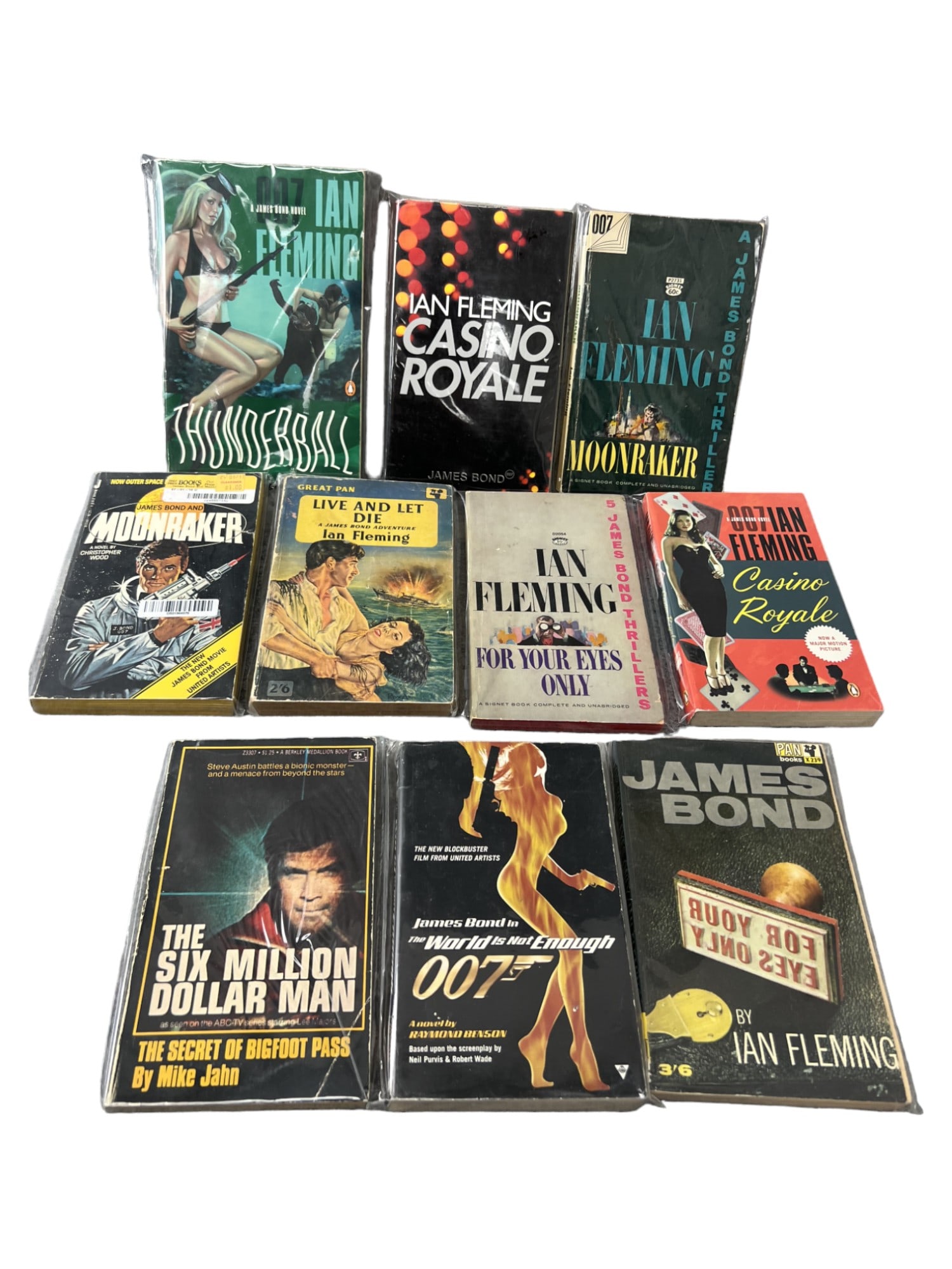 James Bond 007  Book Box Collectors Set Ian Fleming Paperback Books (1 of 10)