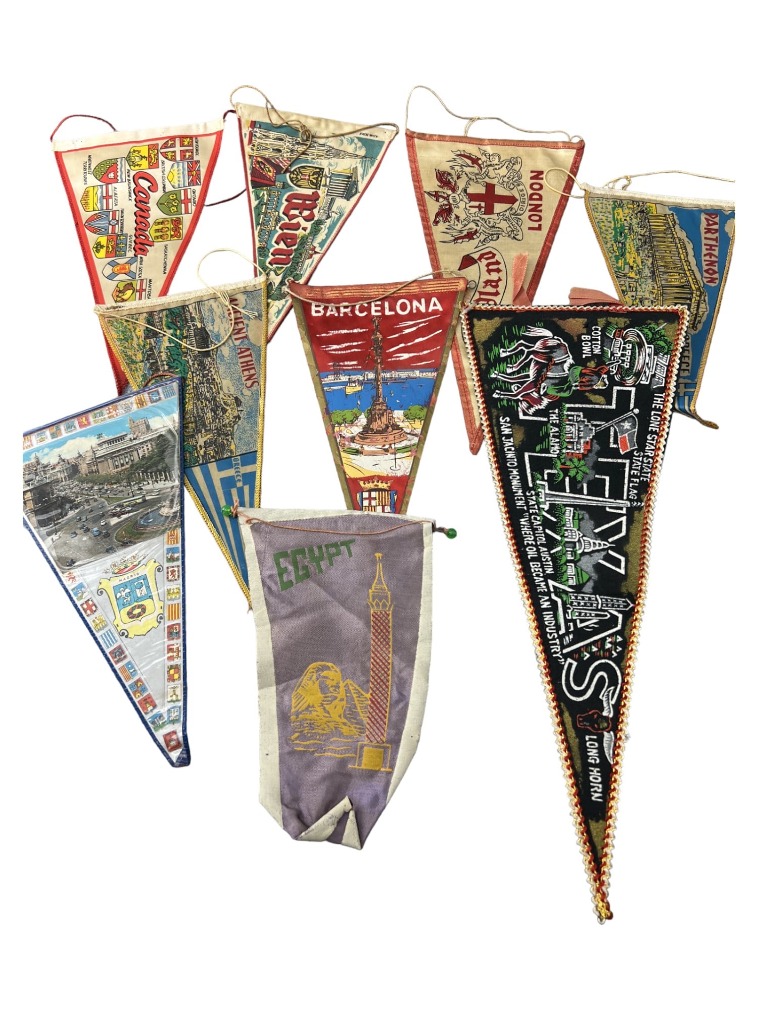 Vintage Pennant Banner Flag collection lot 8 (1 of 9)