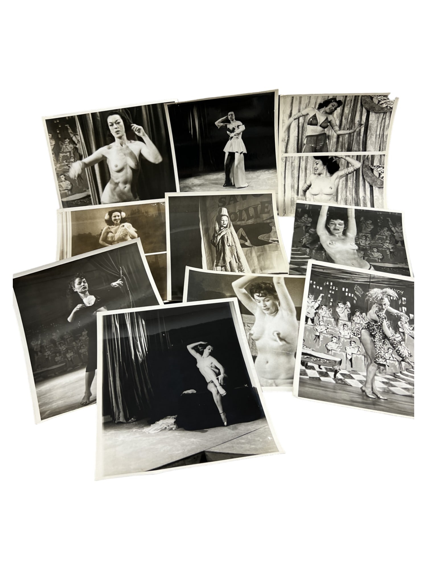 Vintage 1950's Original Burlesque Nude Pin up Model Risque Photo 8x10 Black & White Photographs: Vintage 1950's Original Burlesque Nude Pin up Model Risque lot 10 Photo 8x10 Black & White Photographs