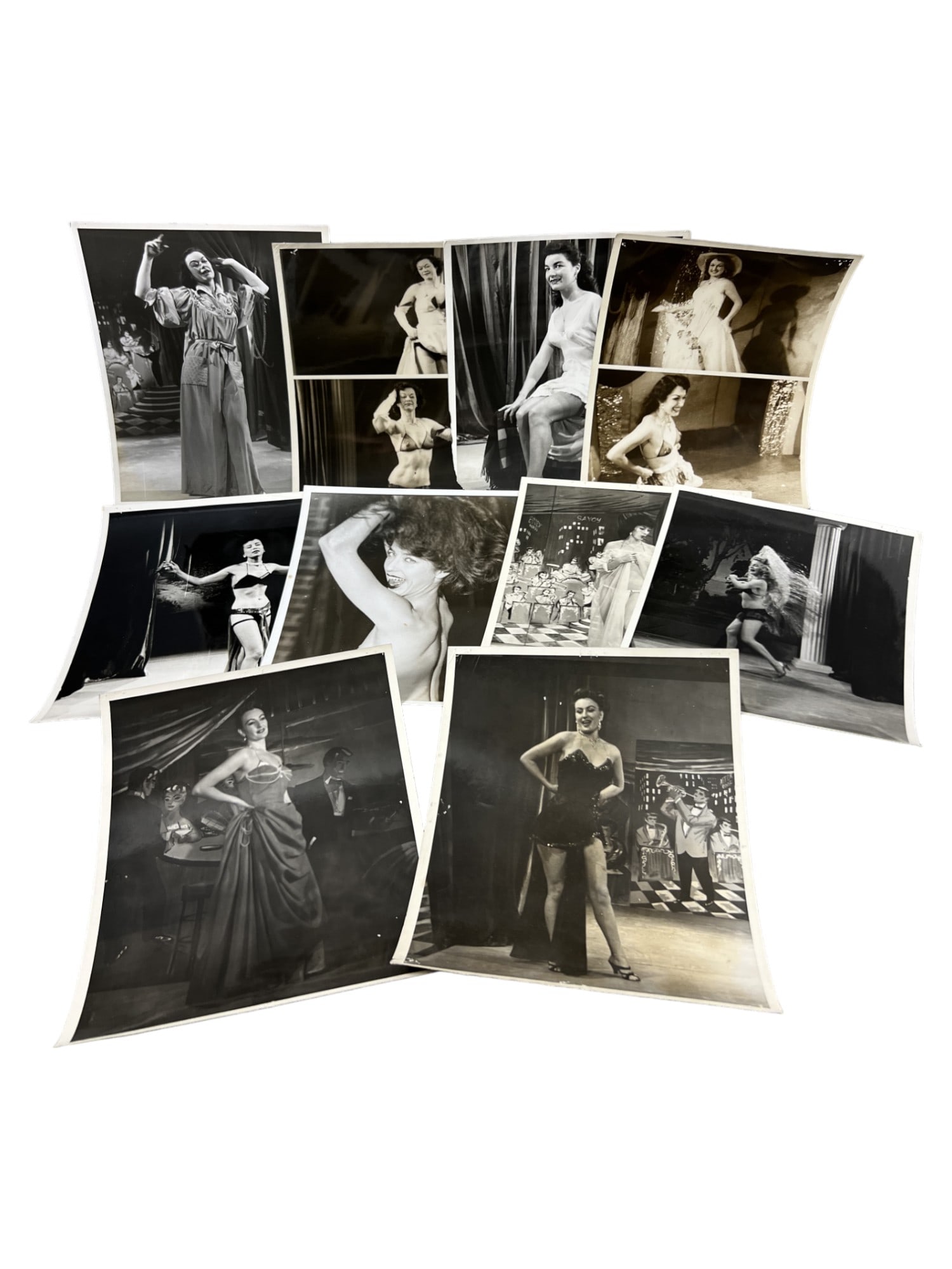 Vintage 1950's Original Burlesque Nude Pin up Model Risque Photo 8x10 Black & White Photographs: Vintage 1950's Original Burlesque Nude Pin up Model Risque lot 10 Photo 8x10 Black & White Photographs
