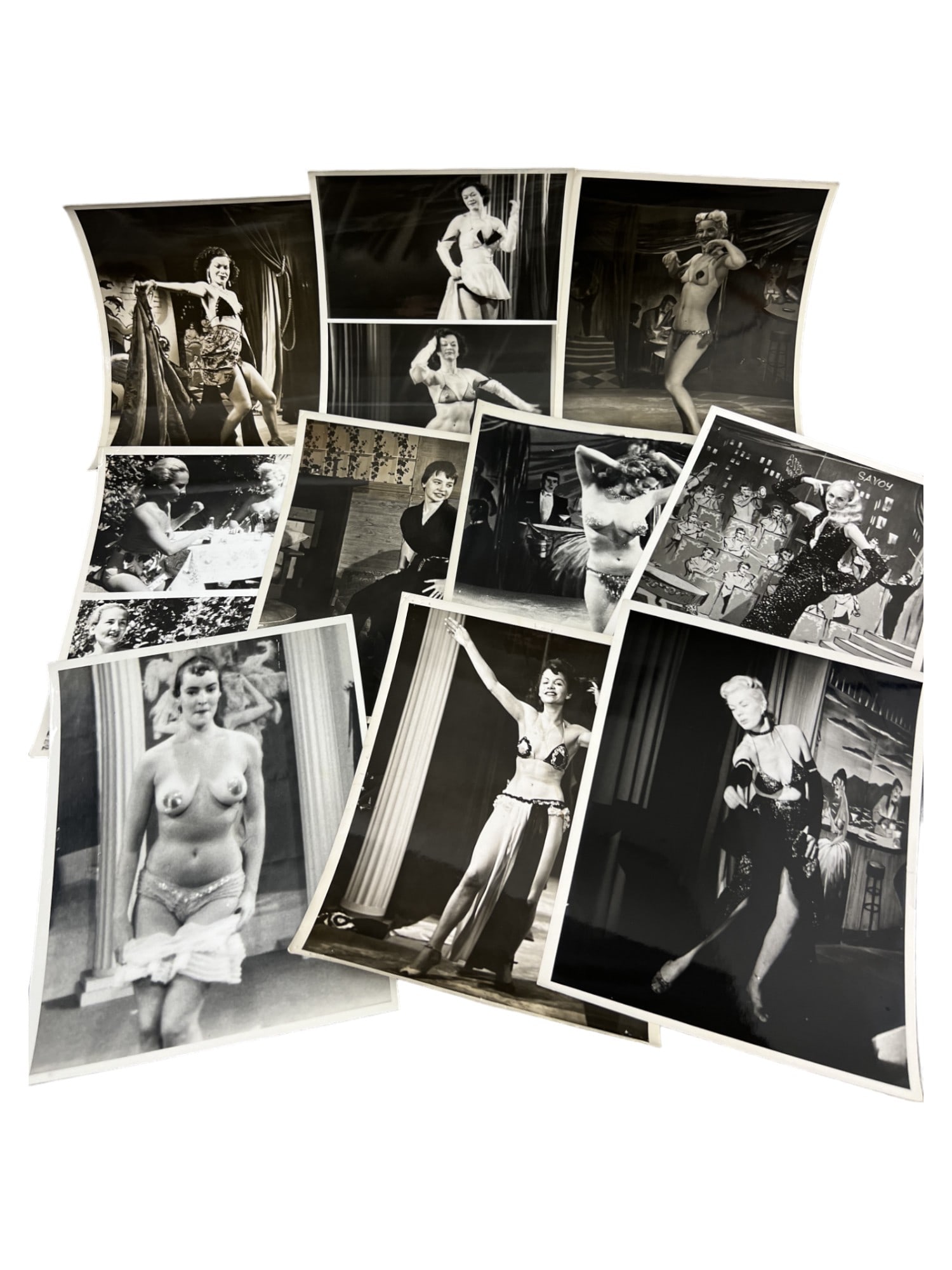 Vintage 1950's Original Burlesque Nude Pin up Model Risque Photo 8x10 Black & White Photographs: Vintage 1950's Original Burlesque Nude Pin up Model Risque lot 10 Photo 8x10 Black & White Photographs