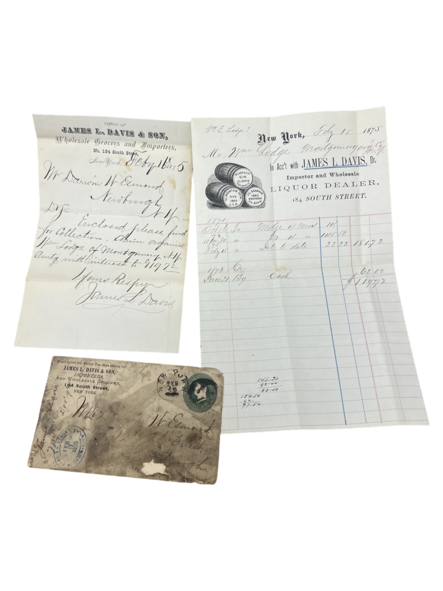 Vintage antique US stamp envelope cover letter paper collection lot (1 of 7)