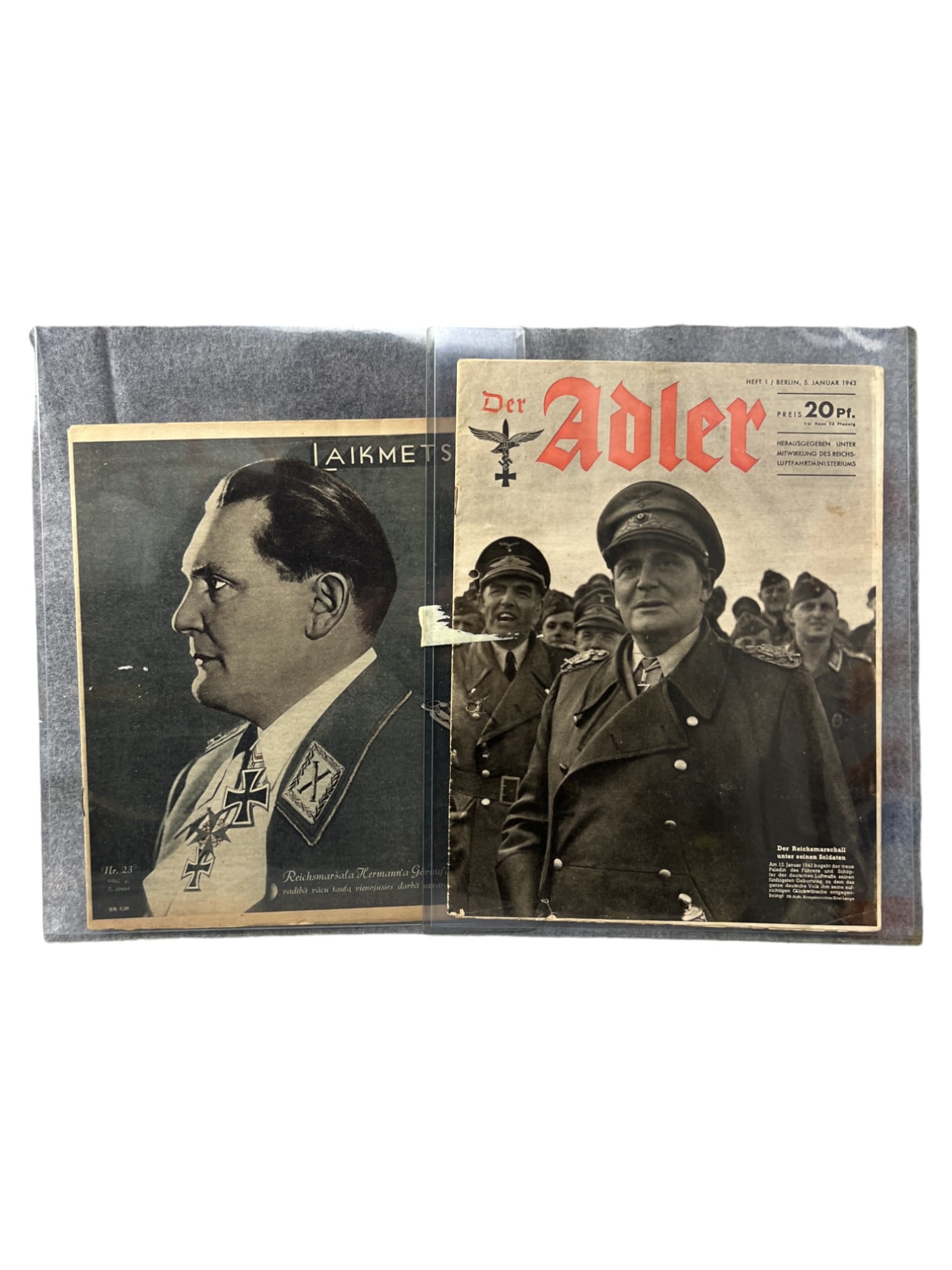 GERMAN ADLER MAGAZINE WWII PERIOD HERMANN GOERING COVER MAGAZINE LOT 2 (1 of 17)