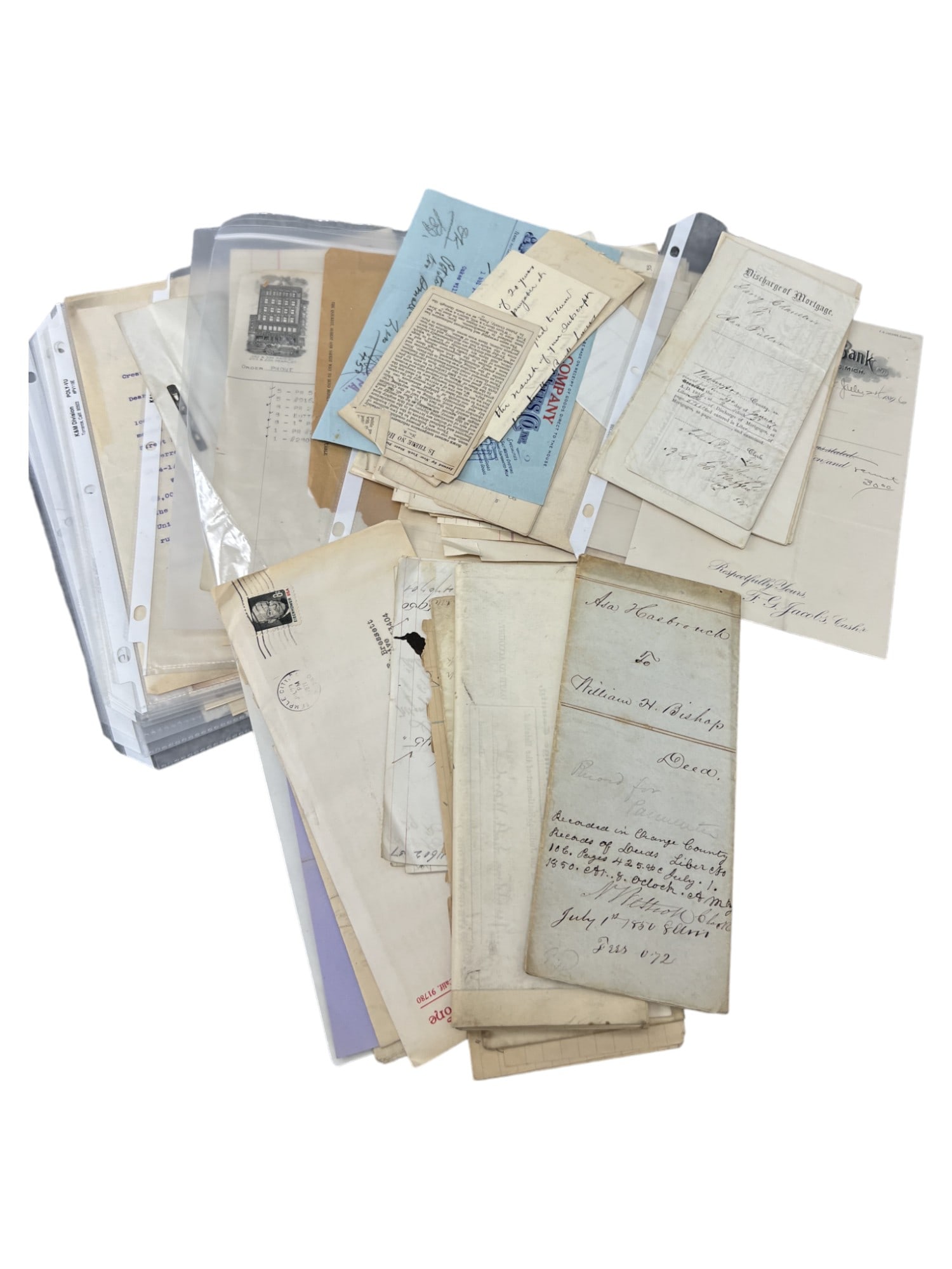 US ANTIQUE PAPERS United States antique document collection (1 of 9)