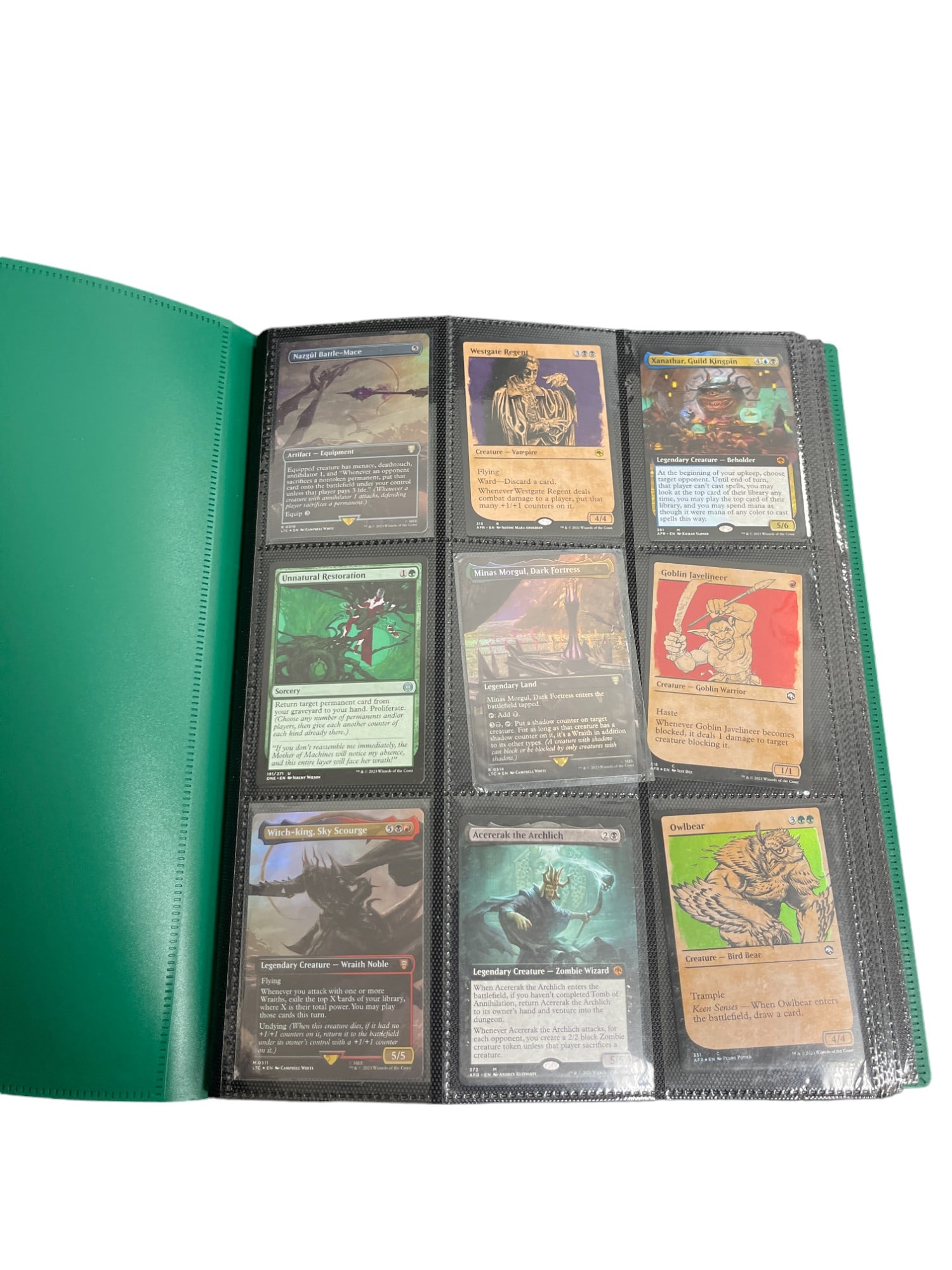 Magic: The Gathering FOIL TRADING CARD COLLECTION LOT 360 BINDER CARDS   MIX FOIL (1 of 10)