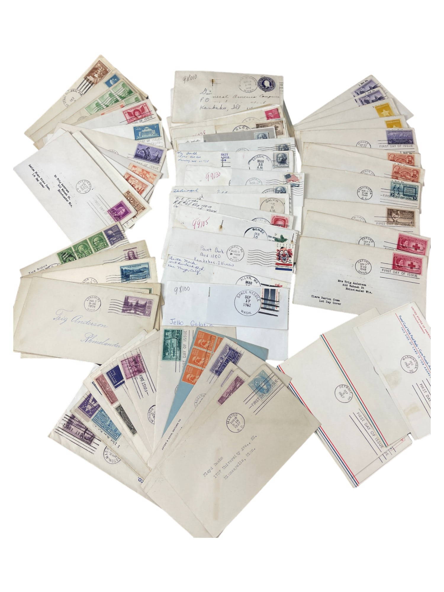 Vintage Collection Lot Of First Day Issues, Stamps & Envelopes Auction