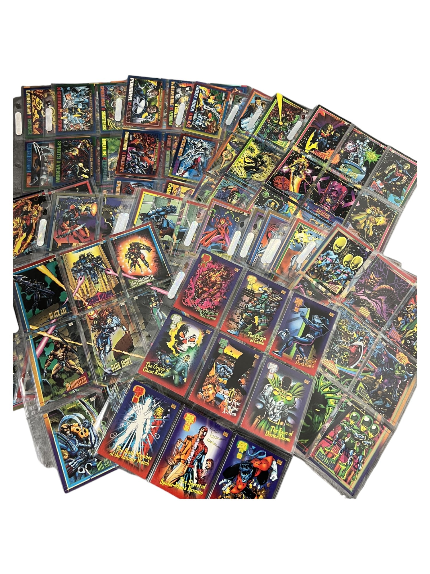 Vintage marvel 1993 trading card collection lot 216 cards (1 of 7)