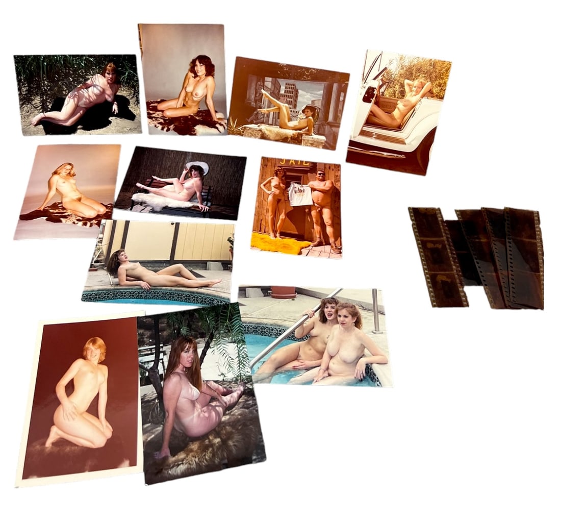Vintage Pin Up Nude Female Model Photo Negatives Photograph Collection Lot: Vintage Pin Up Nude Female Model Photo Photograph Collection Lot, photo and negatives lot, approximate size of each photo is 5" x 3 1/2" we believe these photos are from a nudist colony, some of these