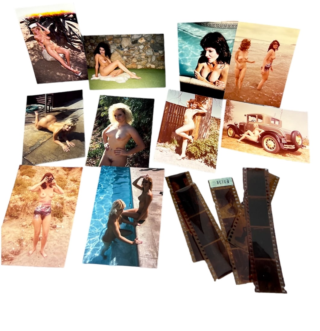 Vintage Pin Up Nude Female Model Photo Negatives Photograph Collection Lot: Vintage Pin Up Nude Female Model Photo Photograph Collection Lot, photo and negatives lot, approximate size of each photo is 5" x 3 1/2" we believe these photos are from a nudist colony, some of these