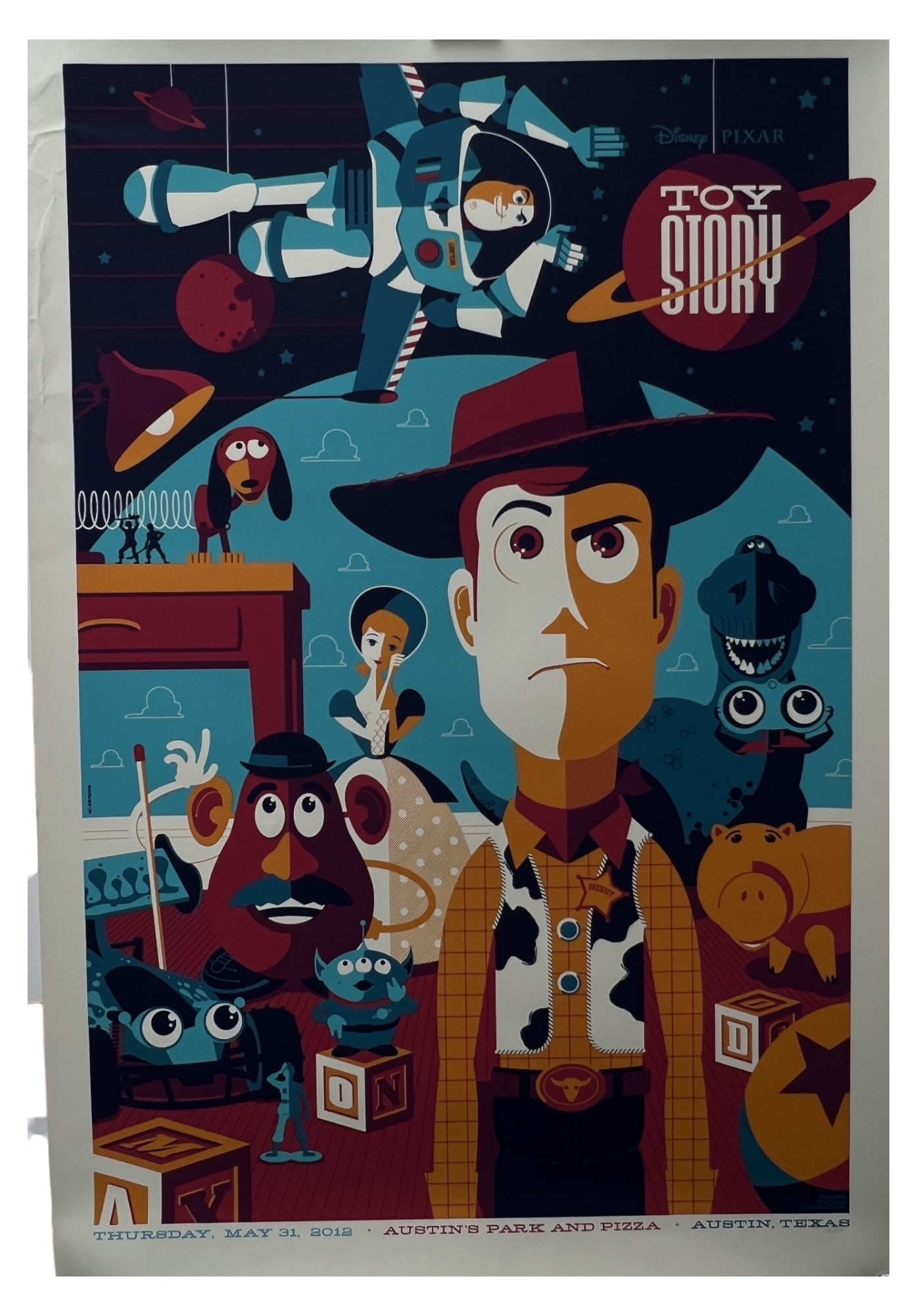 Toy Story Disney/Pixar Tom Whalen Rare Mondo Print Limited Edition 118/150 (1 of 14)