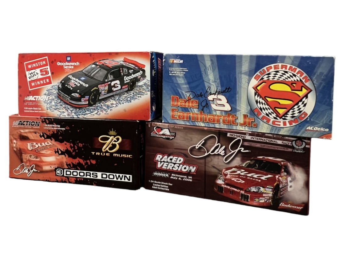 Vintage NASCAR 1:24 Scale Limited Edition Model Car New In Box Collection LOt (1 of 10)