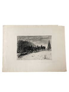 William Henry Shelton Civil War Etching: William Henry Shelton Civil War Etching