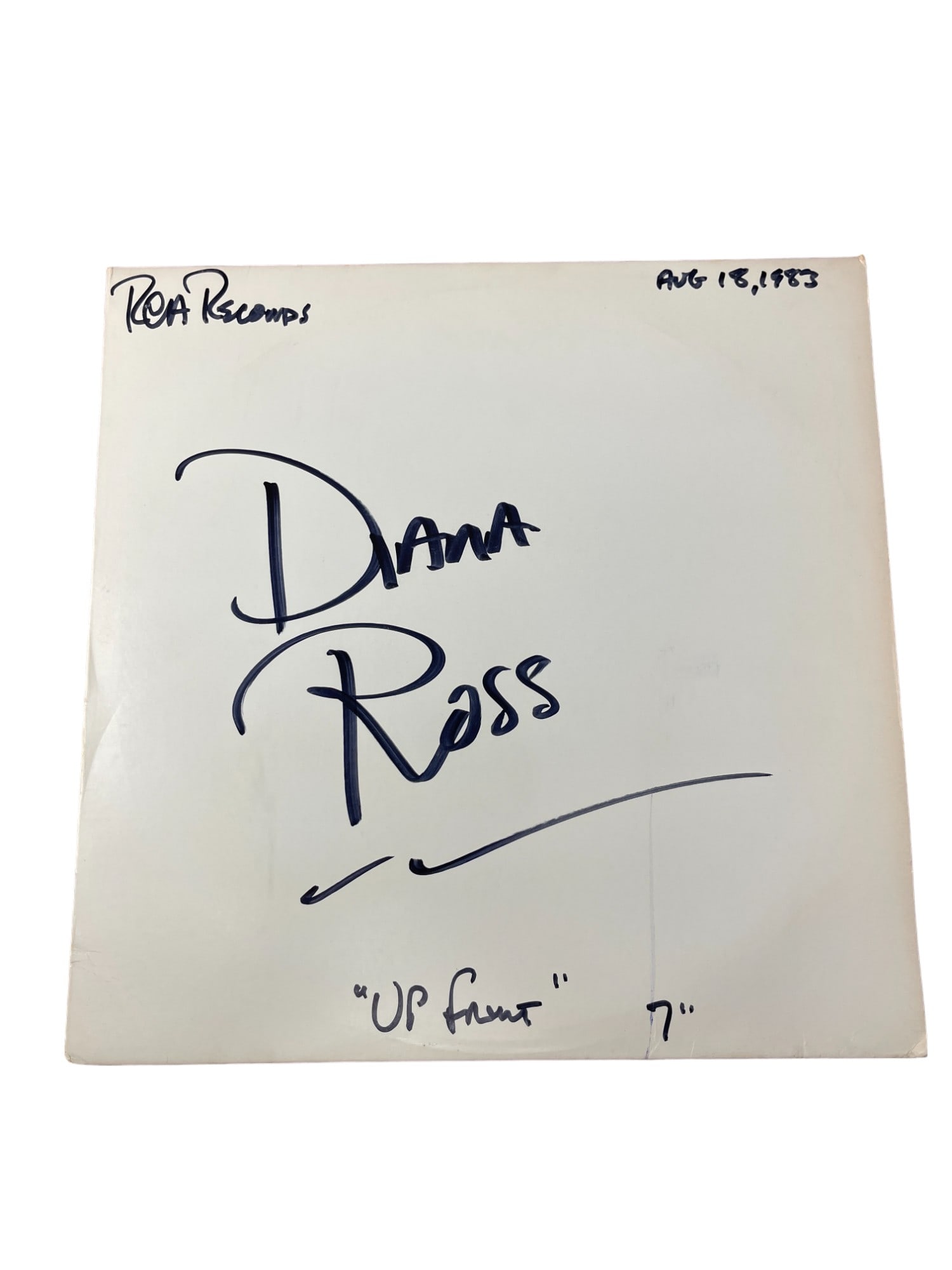 Diana Ross - "Up Front" 1983 Test Pressing Vinyl Record (1 of 5)