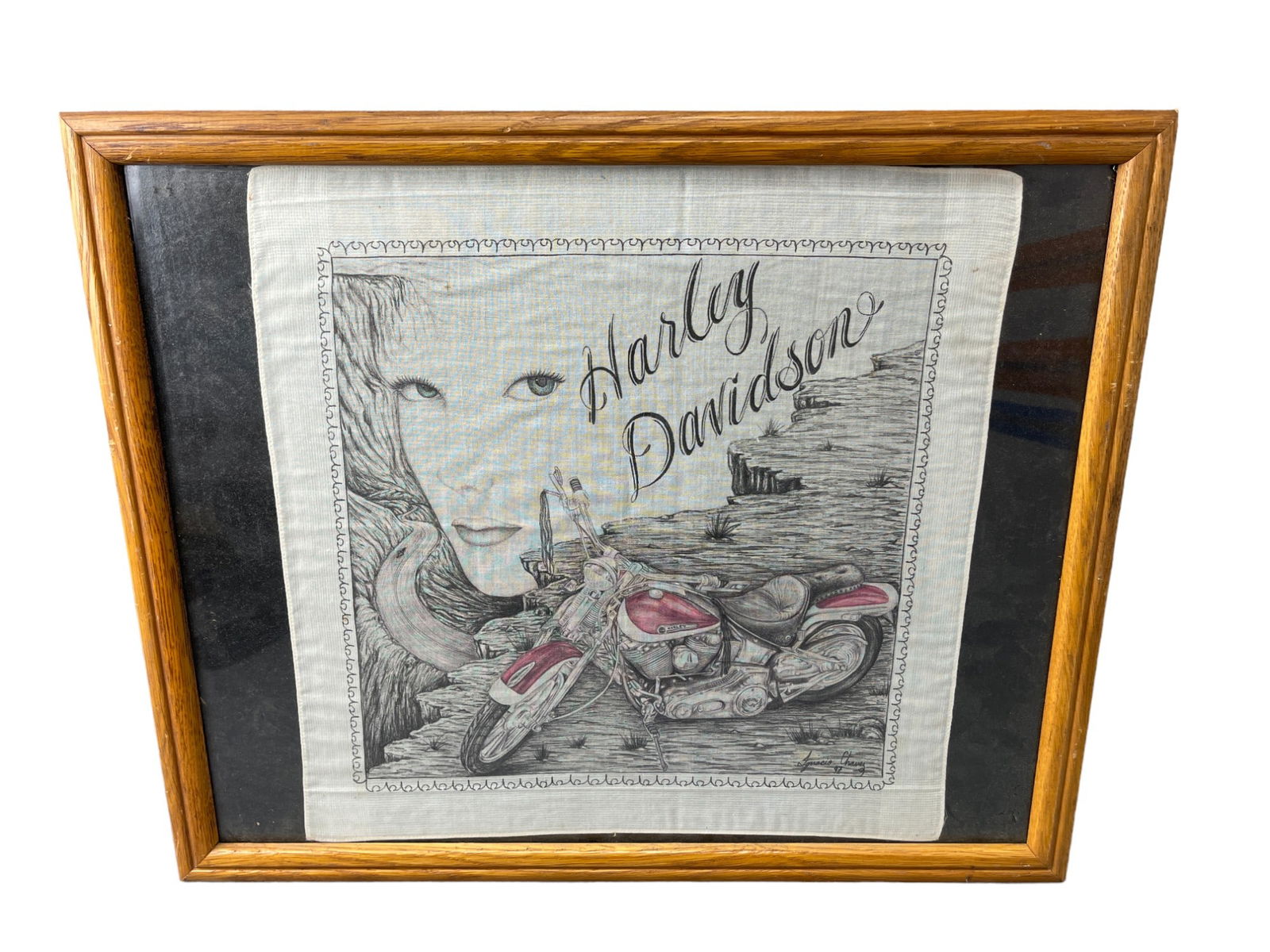 Vintage Custom Prison Bandana Harley Davidson: Vintage Custom Prison Bandana Harley Davidson