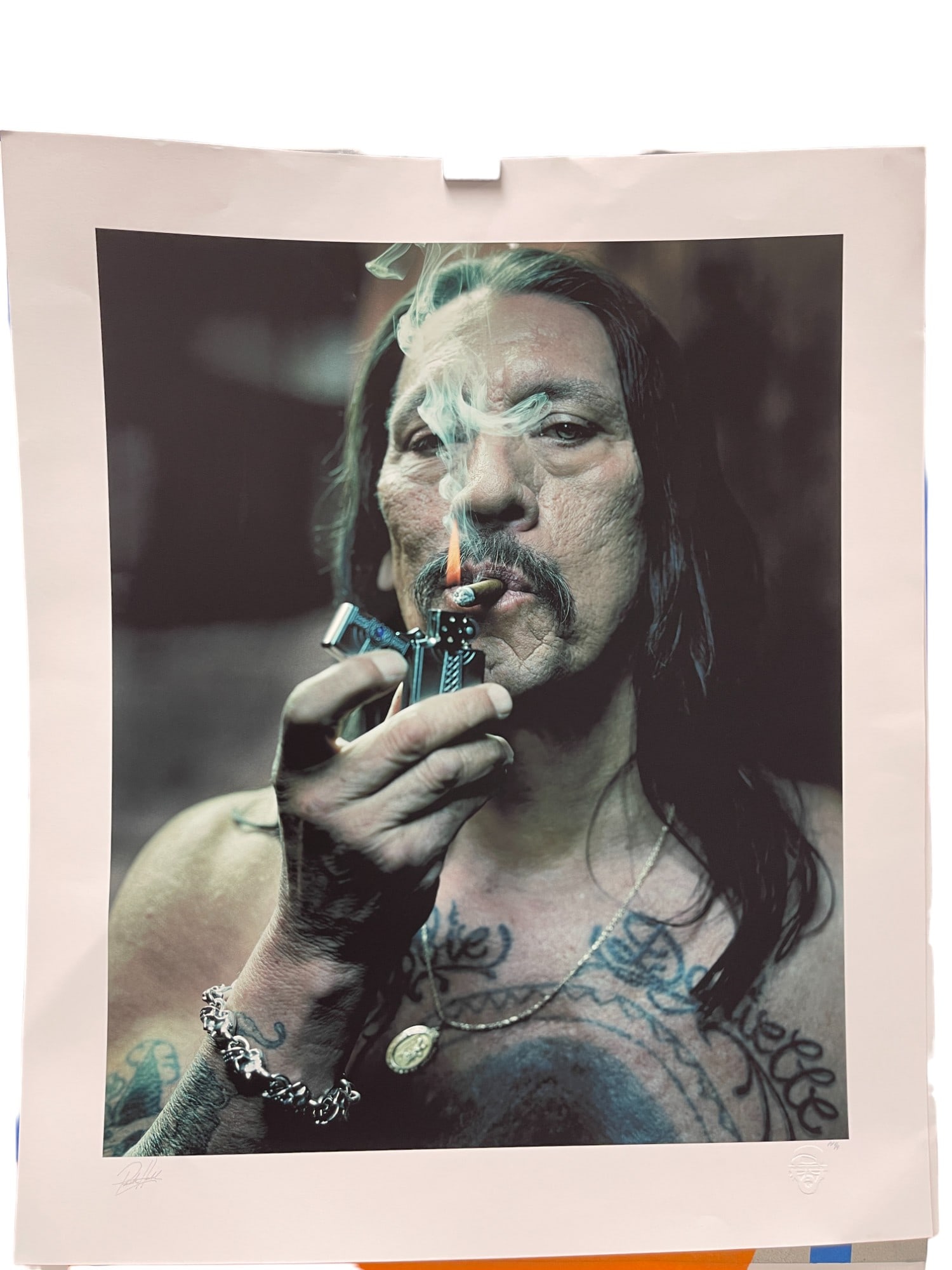 Patrick Hoelck Danny Trejo Signed Pp1/4 Fine Art Print Auction