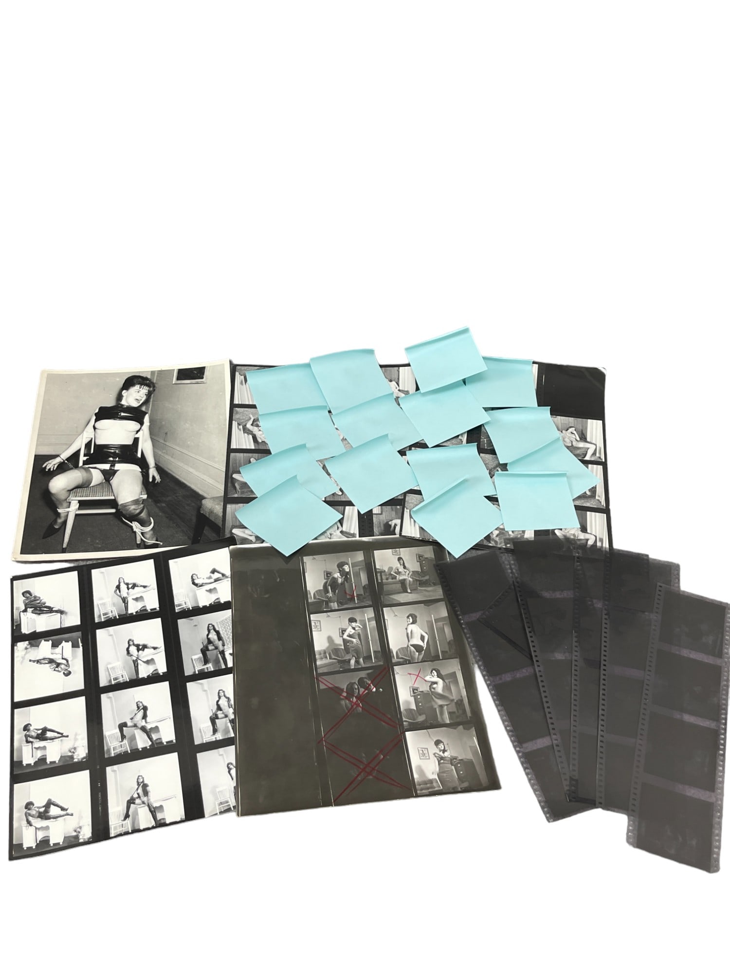 Vintage Pin-Up Nude Female Model Erotic Risque Photograph Photo & Negative Collection Lot: Vintage Pin-Up Nude Female Model Erotic Risque Photograph Photo & Negative Collection Lot 8 x 10 images of negatives could be different from the photos