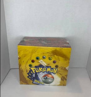 Sealed Pokemon Base Set Booster Box Extemely Rare: Box unauthenticated, This box is unauthenticated This item has not been authenticated by the consignor. This item is being sold as is.