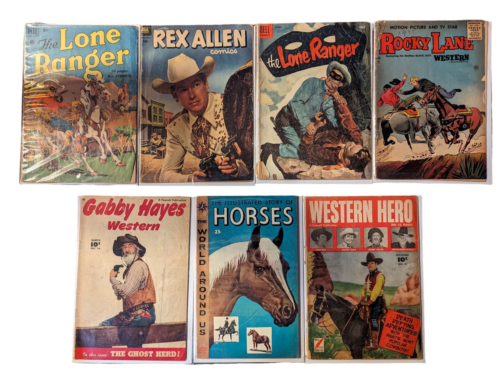 Group of 7 vintage Western themed comic books (1 of 3)