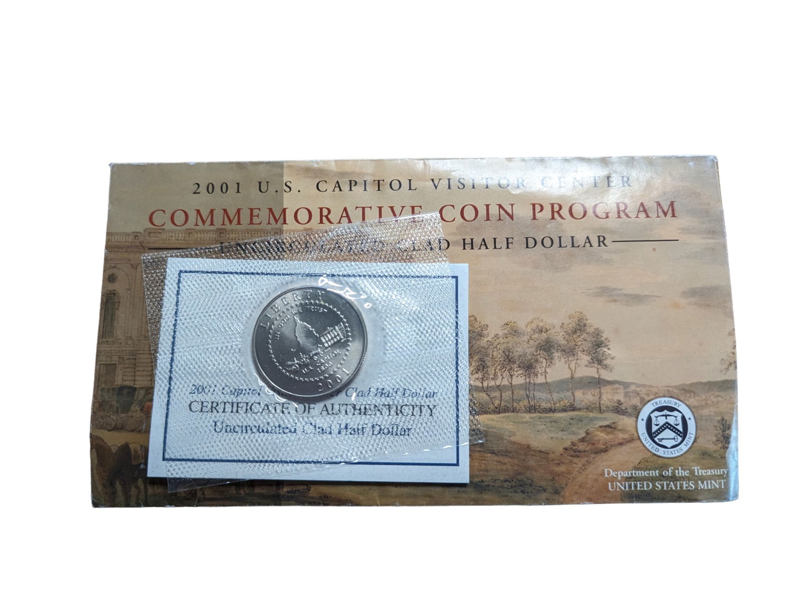 2001 US Capitol Commemorative Half Dollar (1 of 2)