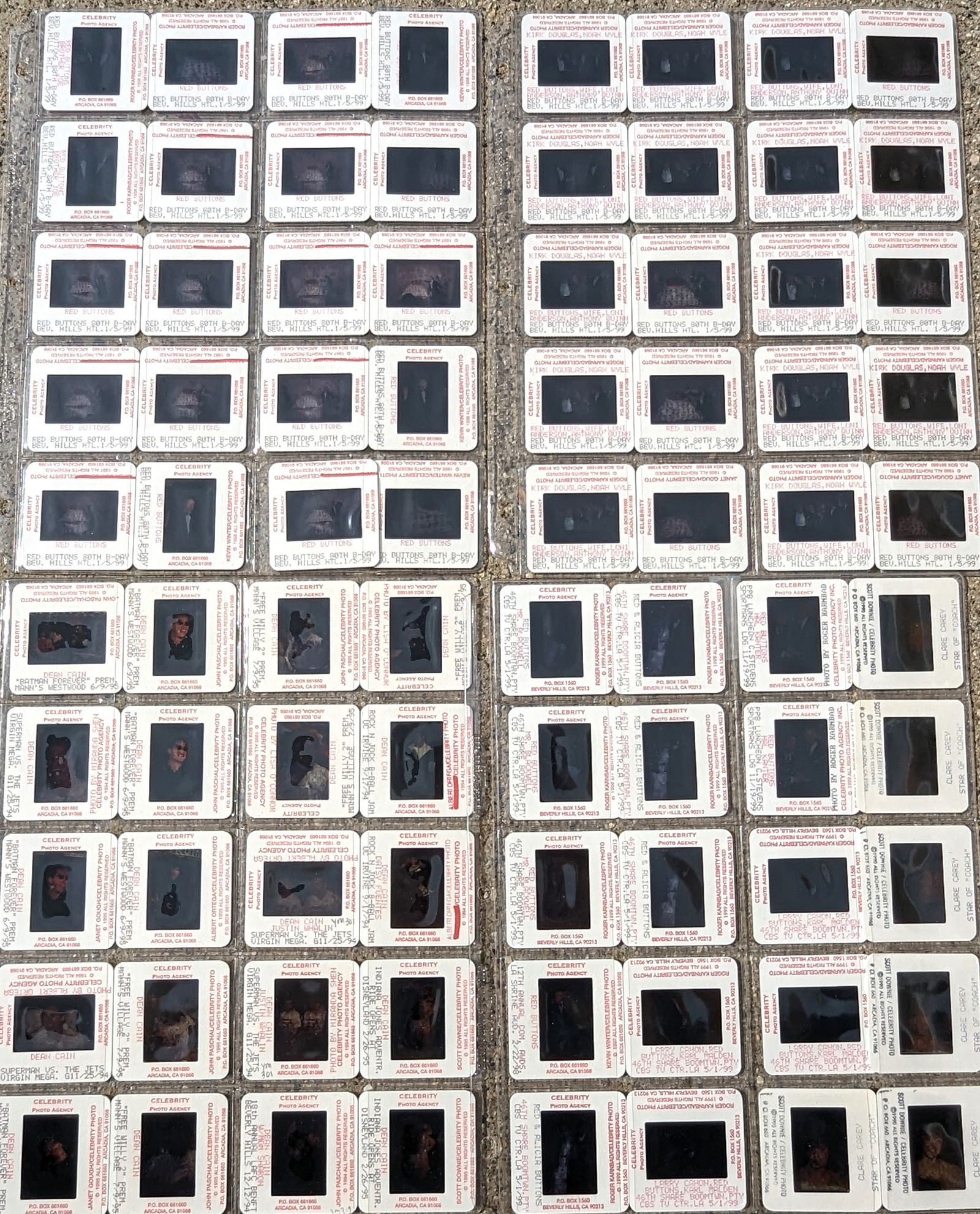 Assorted Hollywood Celebrity Paparazzi slides (1 of 5)