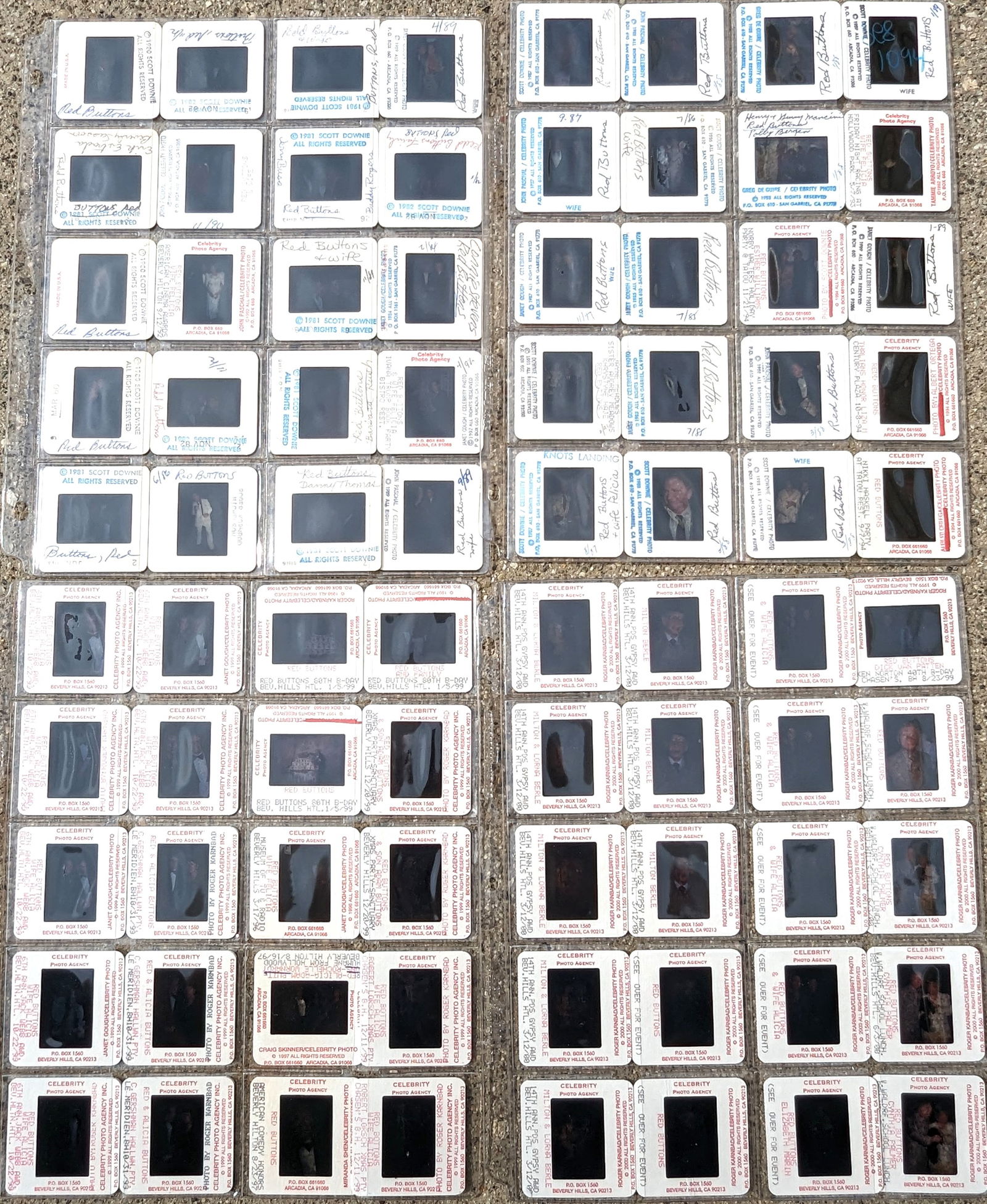 Assorted Hollywood Celebrity Paparazzi slides (1 of 5)