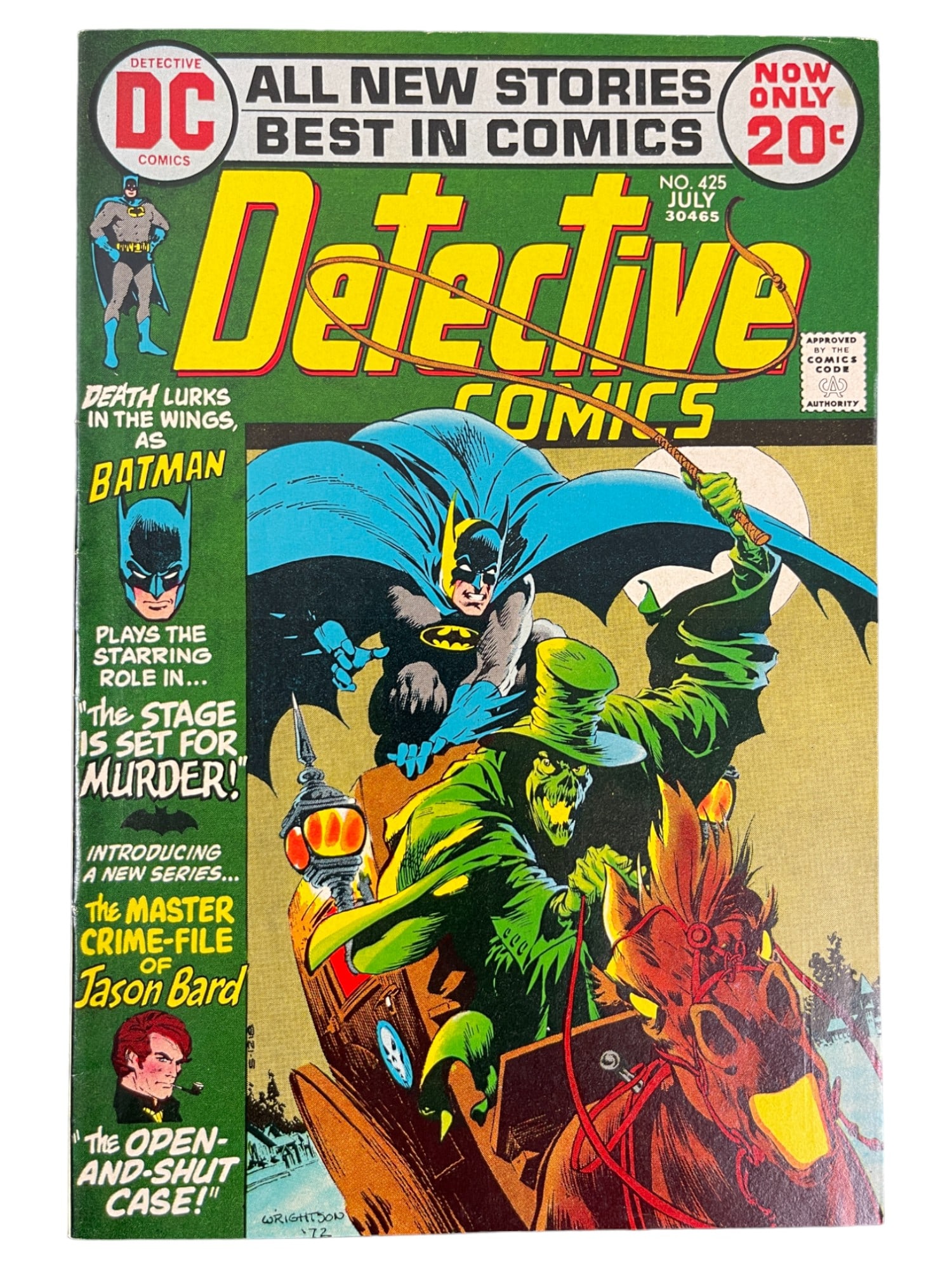 Detective Comics #425 - 1972 Book - Bernie Wrightson Cover (1 of 7)