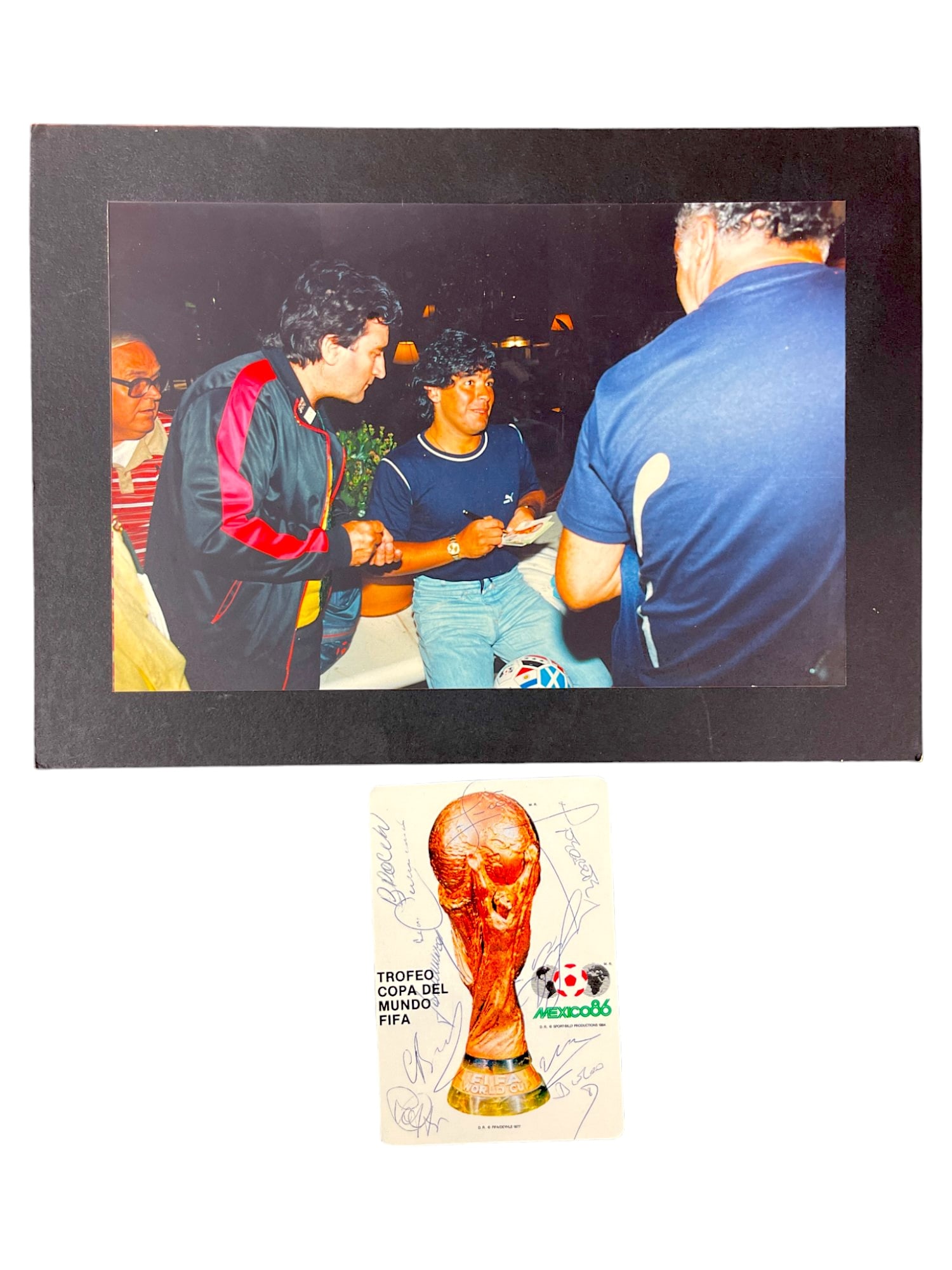 Maradona Signed Autograph Mexico 1986 Soccer Card Photo Matched: Maradona Signed Autograph Mexico 1986 Soccer Card Photo Matched