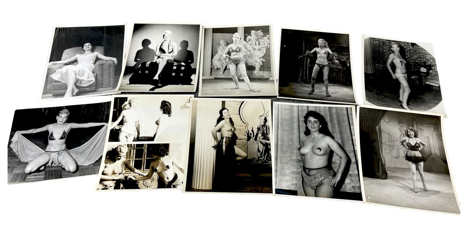 Vintage 1950's Original Burlesque Nude Pin up Model Risque Photo 8x10 Black & White Photographs: Vintage 1950's Original Burlesque Nude Pin up Model Risque Photo 8x10 Black & White Photographs