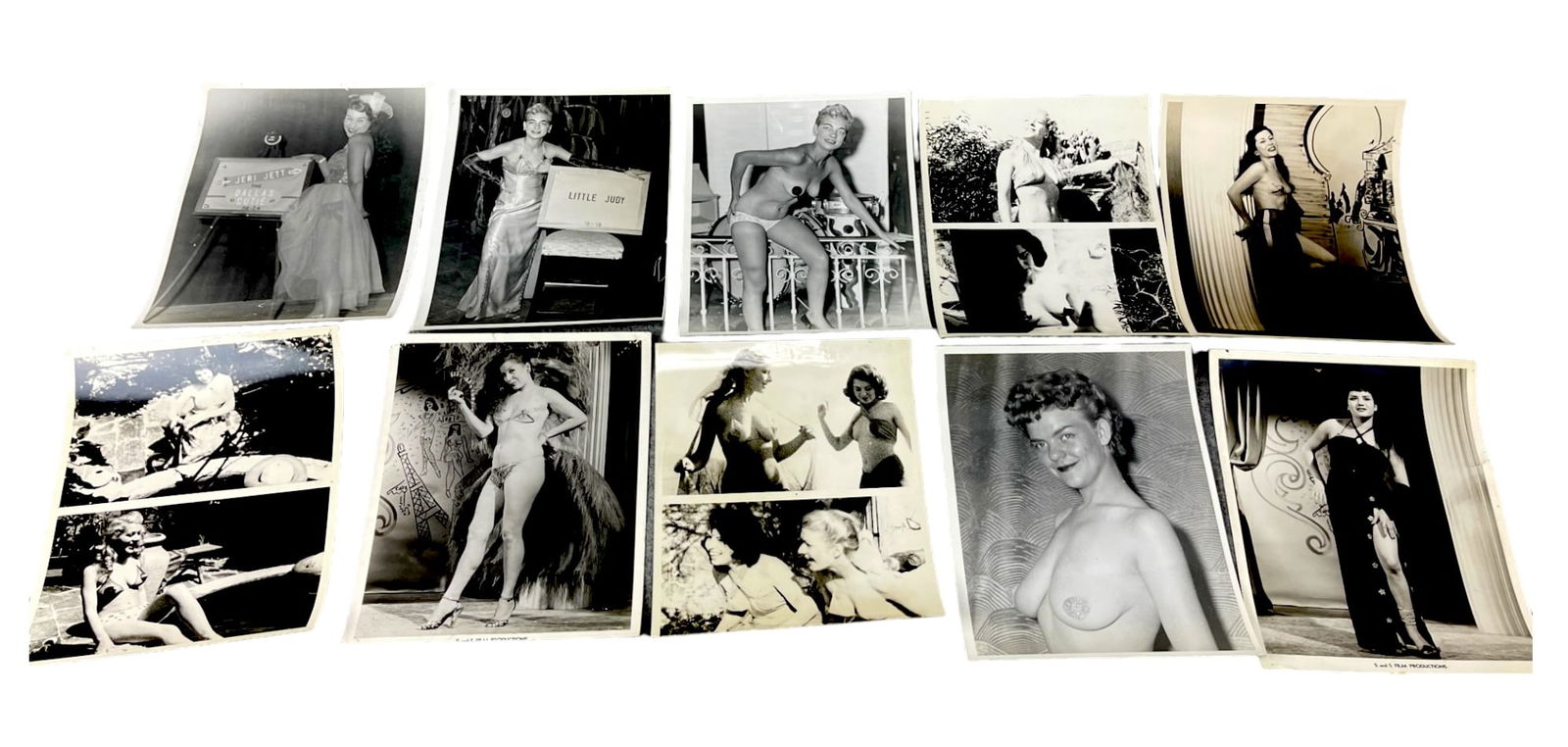Vintage 1950's Original Burlesque Nude Pin up Model Risque Photo 8x10 Black & White Photographs: Vintage 1950's Original Burlesque Nude Pin up Model Risque Photo 8x10 Black & White Photographs